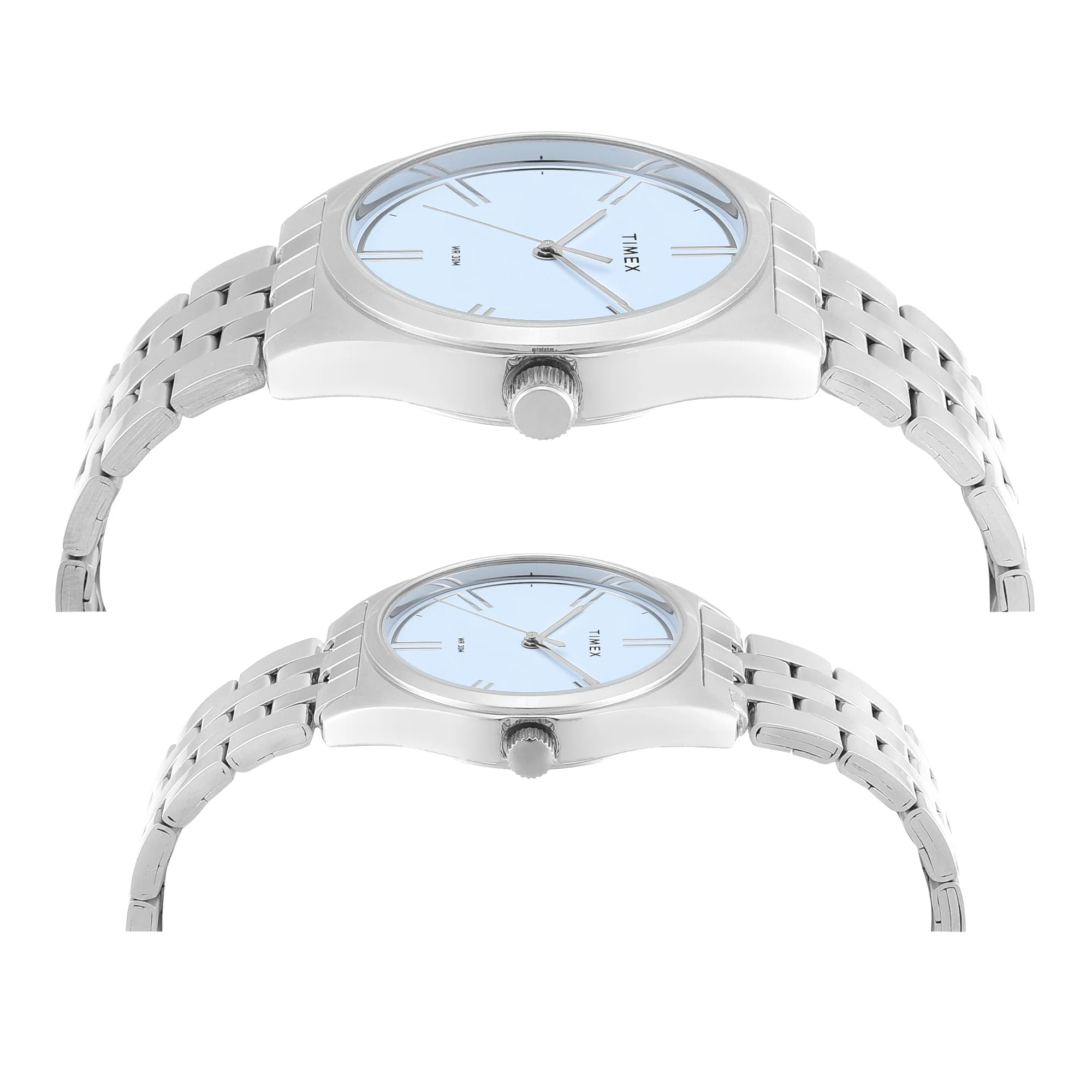 Timex Round 42mm Blue Dial Analog Pair Watch - TW00PR360 - Image 2