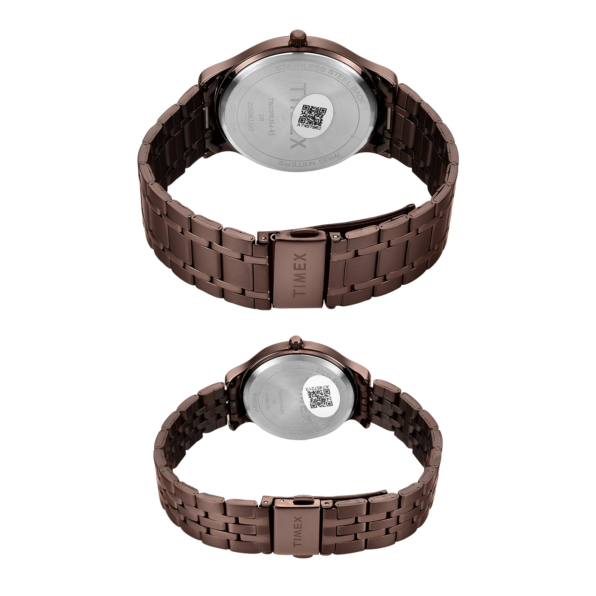 Timex Round 42mm Brown Dial Analog Pair Watch - TW00PR364 - Image 3