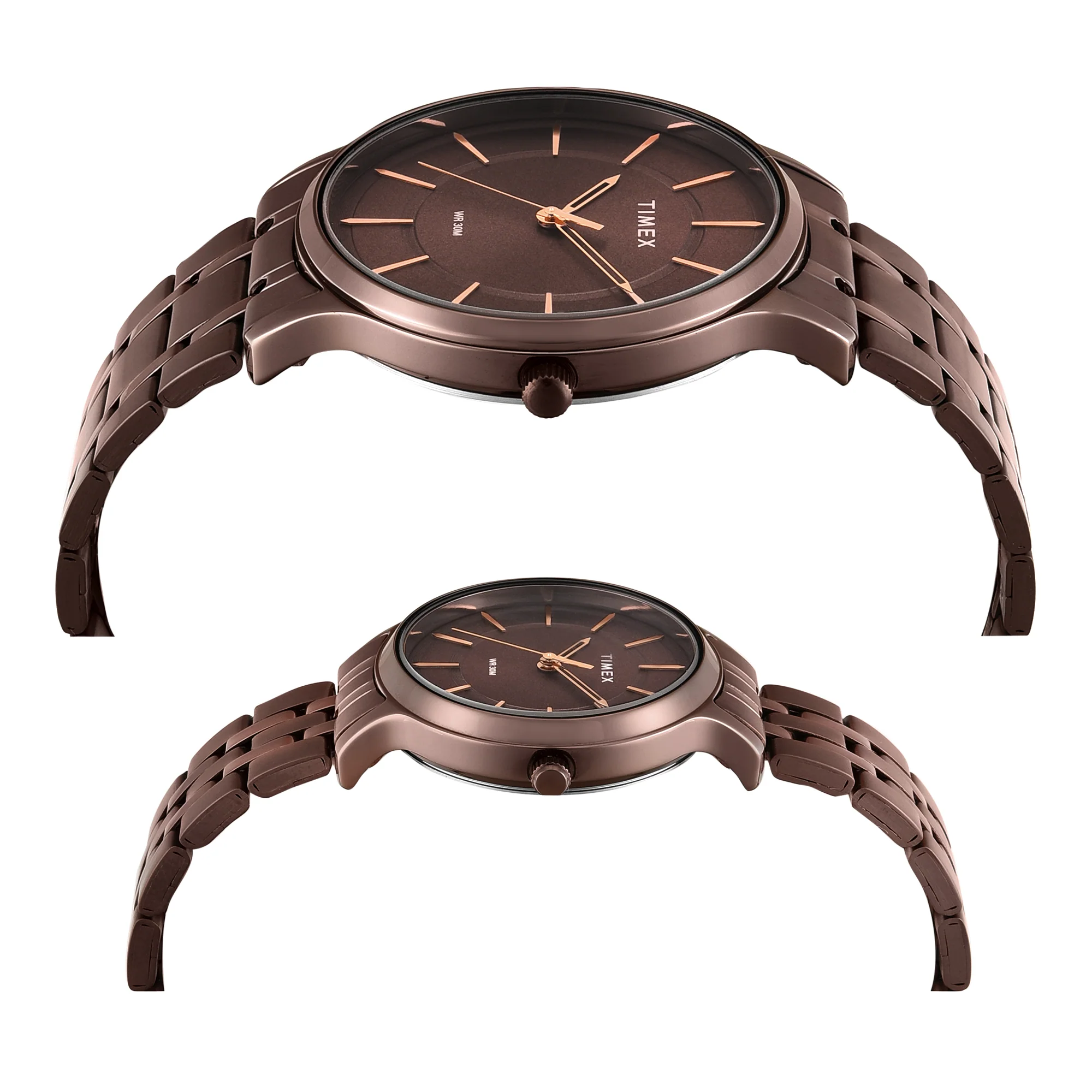 Timex Round 42mm Brown Dial Analog Pair Watch - TW00PR364 - Image 6