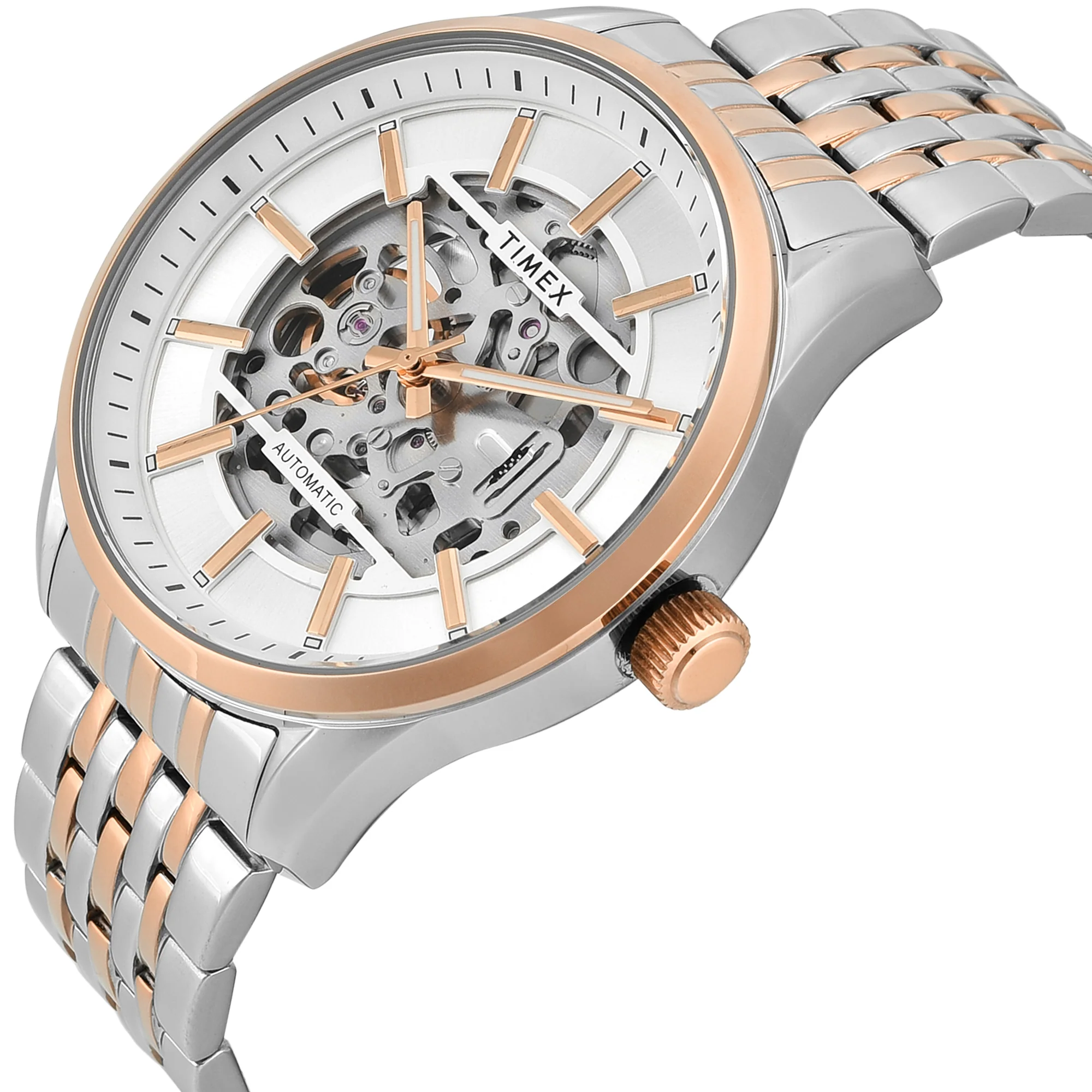 Timex Signio Round 45mm Silver Dial Analog Men Watch - TWEG31601 - Image 2