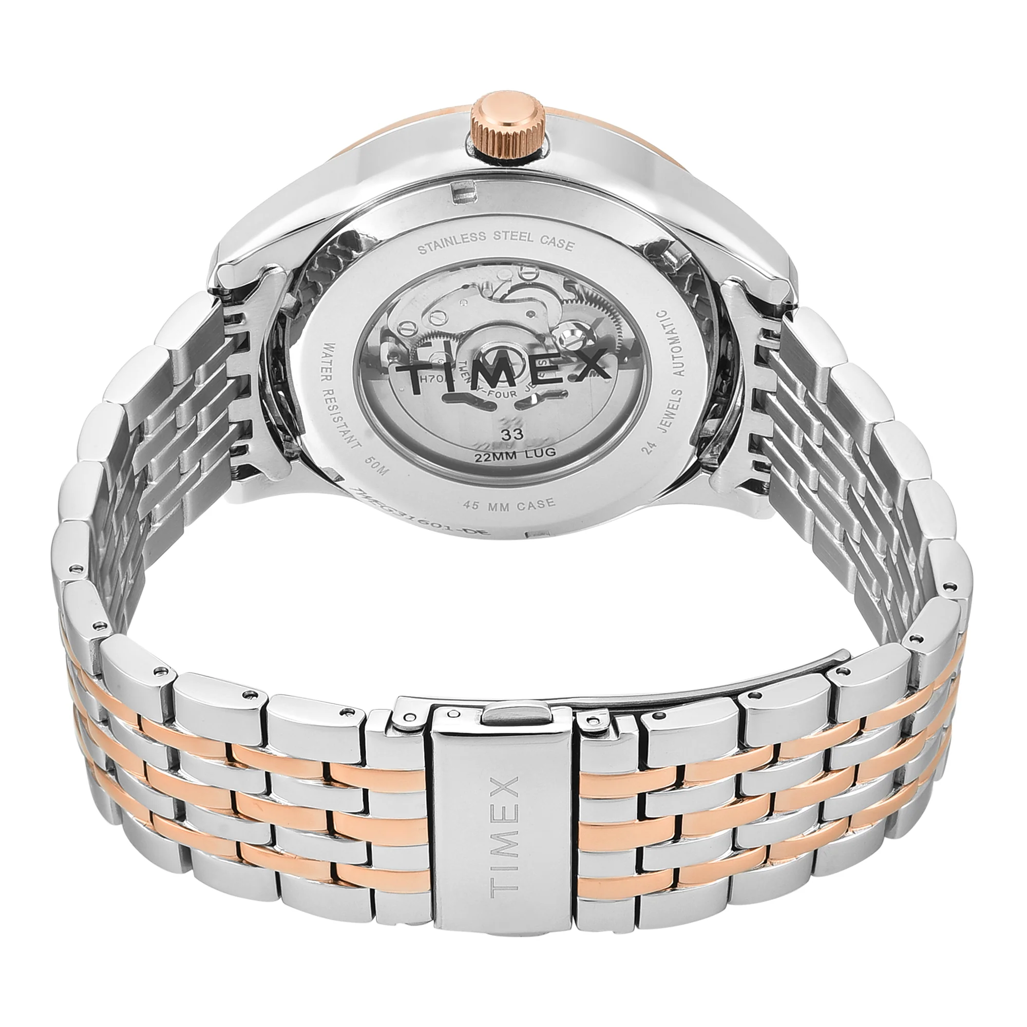 Timex Signio Round 45mm Silver Dial Analog Men Watch - TWEG31601 - Image 6