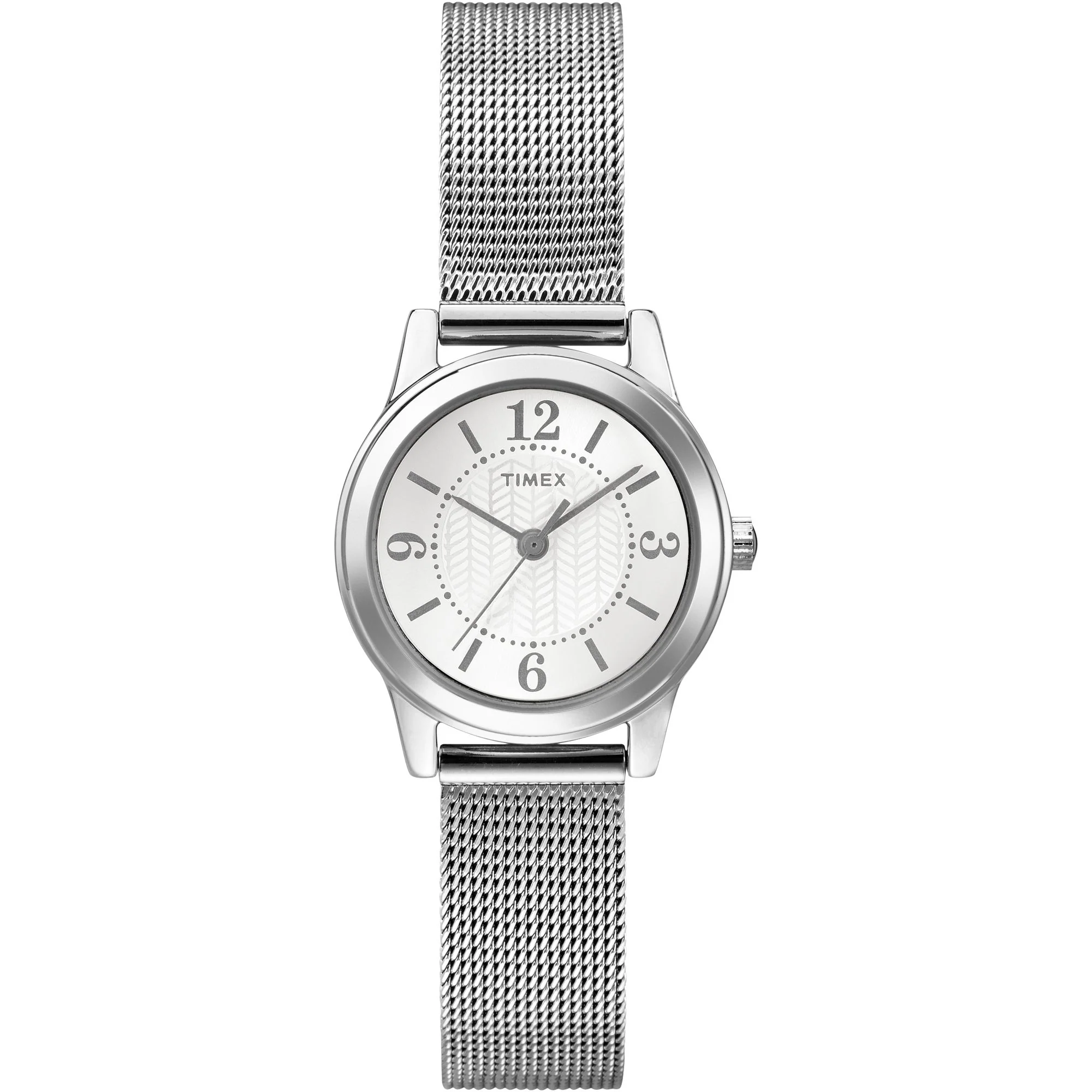 TIMEX Silver-Tone Round Dial Analog Women's Watch - T2P457AP