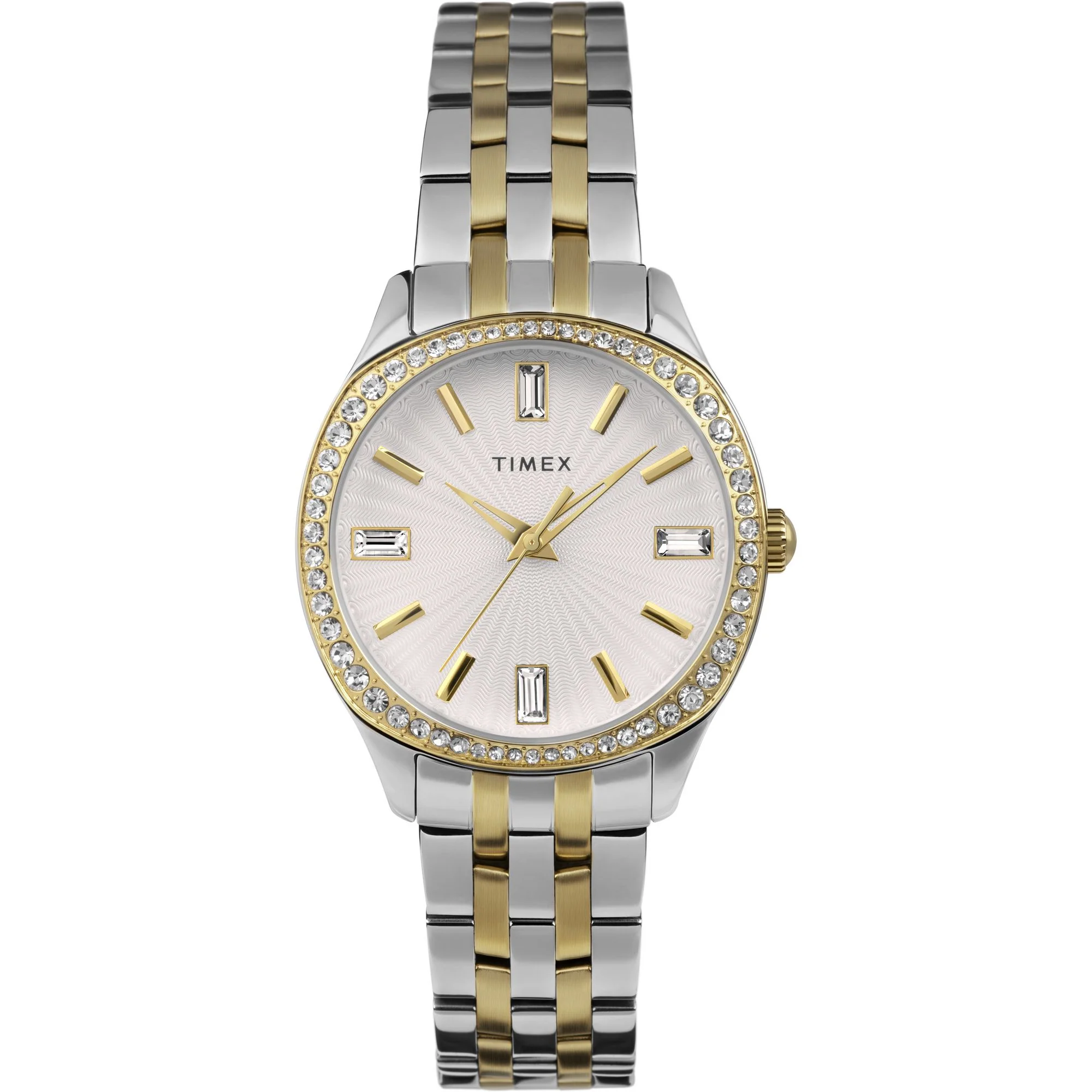 TIMEX Silver-Tone Round Dial Analog Women's Watch - TW2W17700UJ