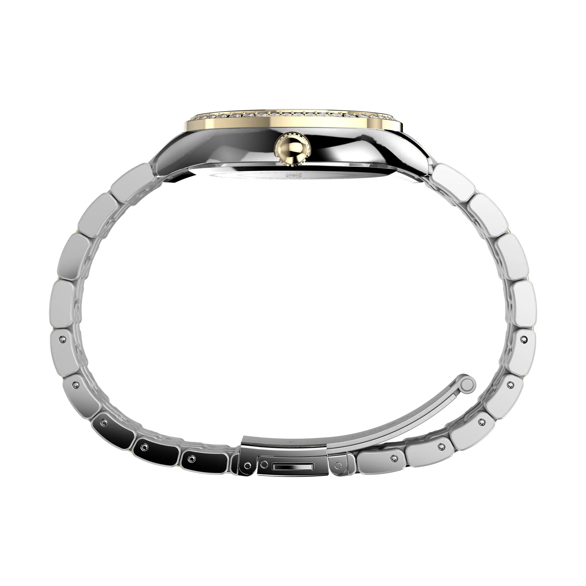 TIMEX Silver-Tone Round Dial Analog Women's Watch - TW2W17700UJ - Image 2