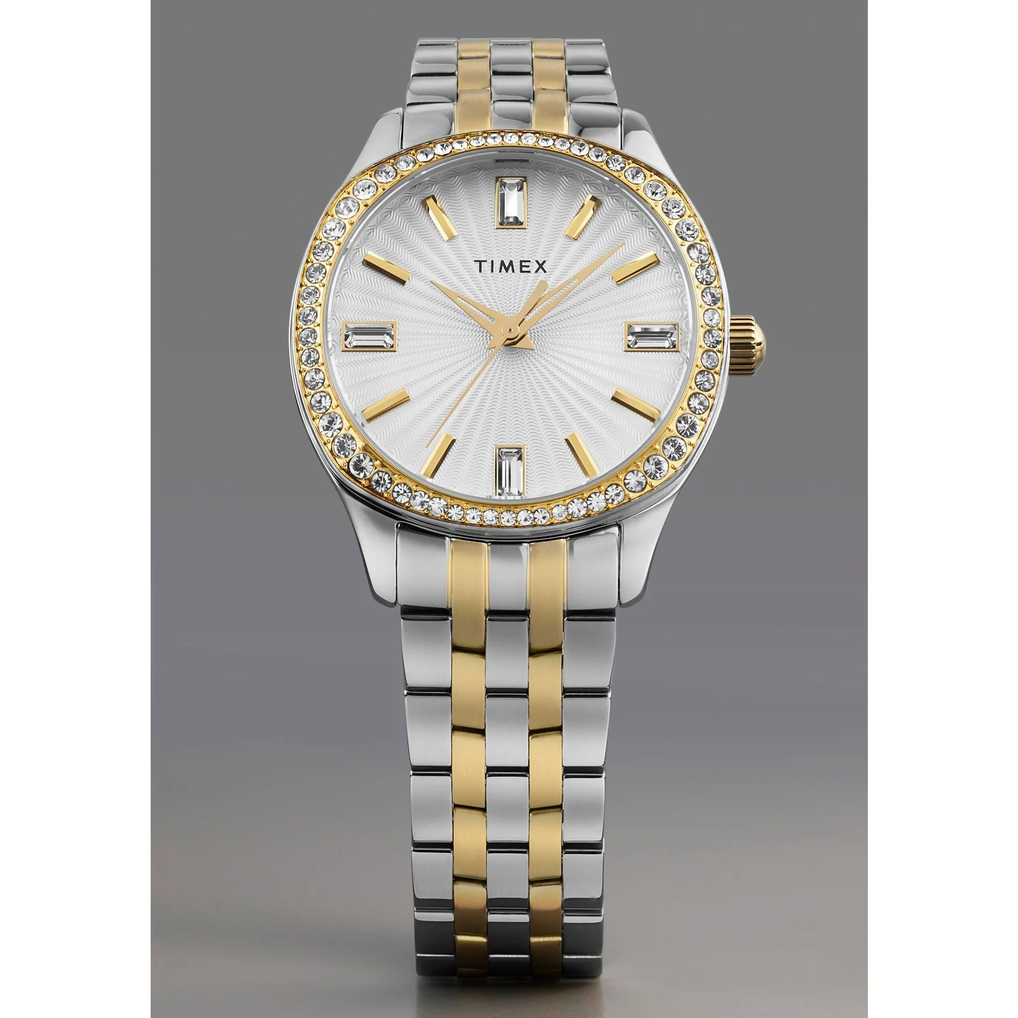 TIMEX Silver-Tone Round Dial Analog Women's Watch - TW2W17700UJ - Image 6