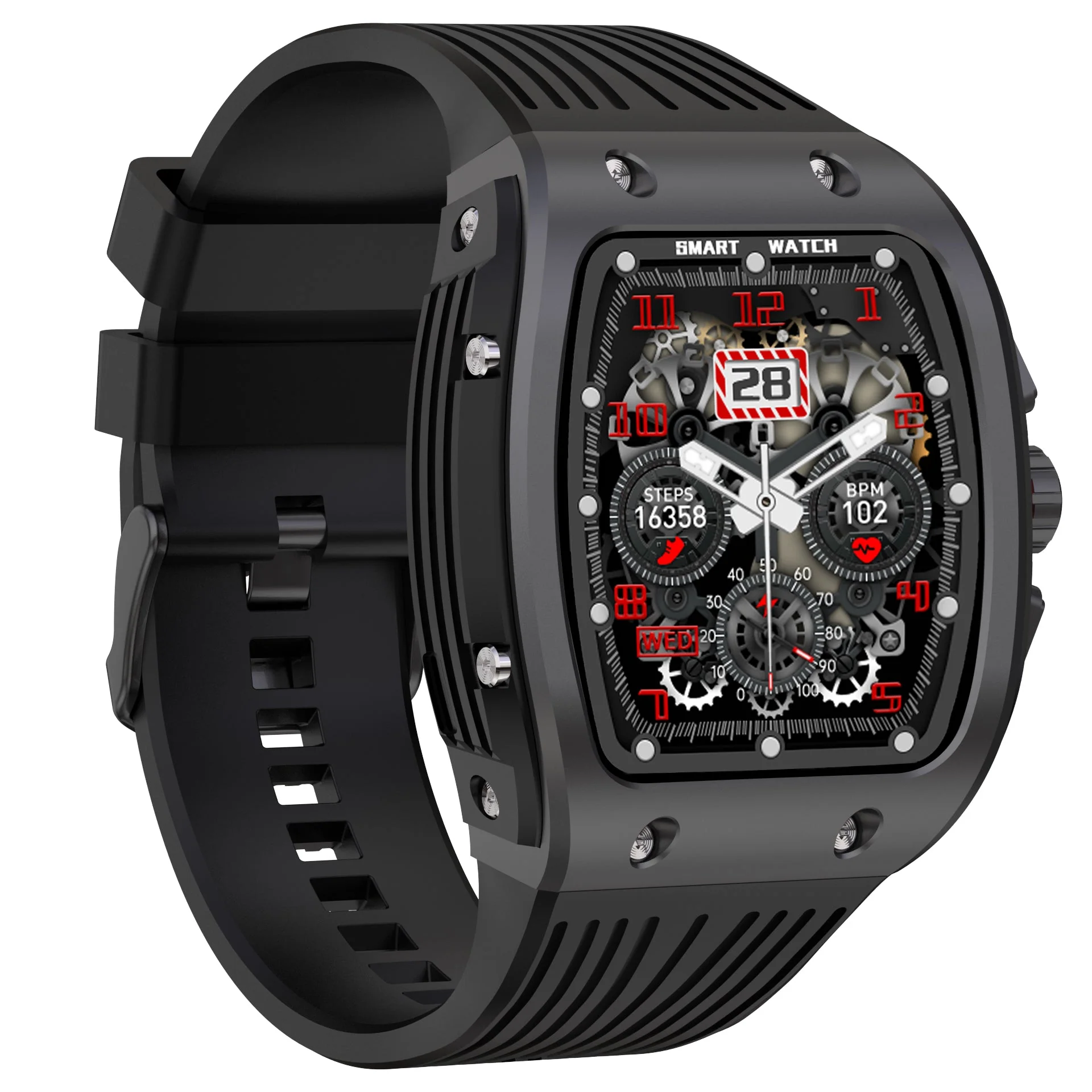 Timex Smart Coregen 1.76 inches (4.47 cm) Display with Functional Crown and BT Calling Smartwatch For Unisex - TWTXW900T