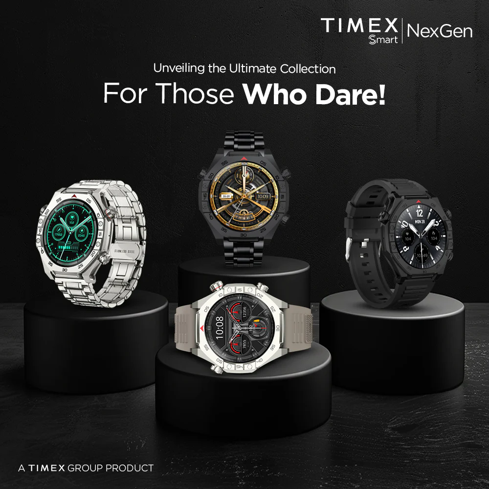 Timex Smart NexGen 1.43 inches (3.6cm) Display with Functional Crown and BT Calling Smartwatch For Unisex - TWTXW702T - Image 6