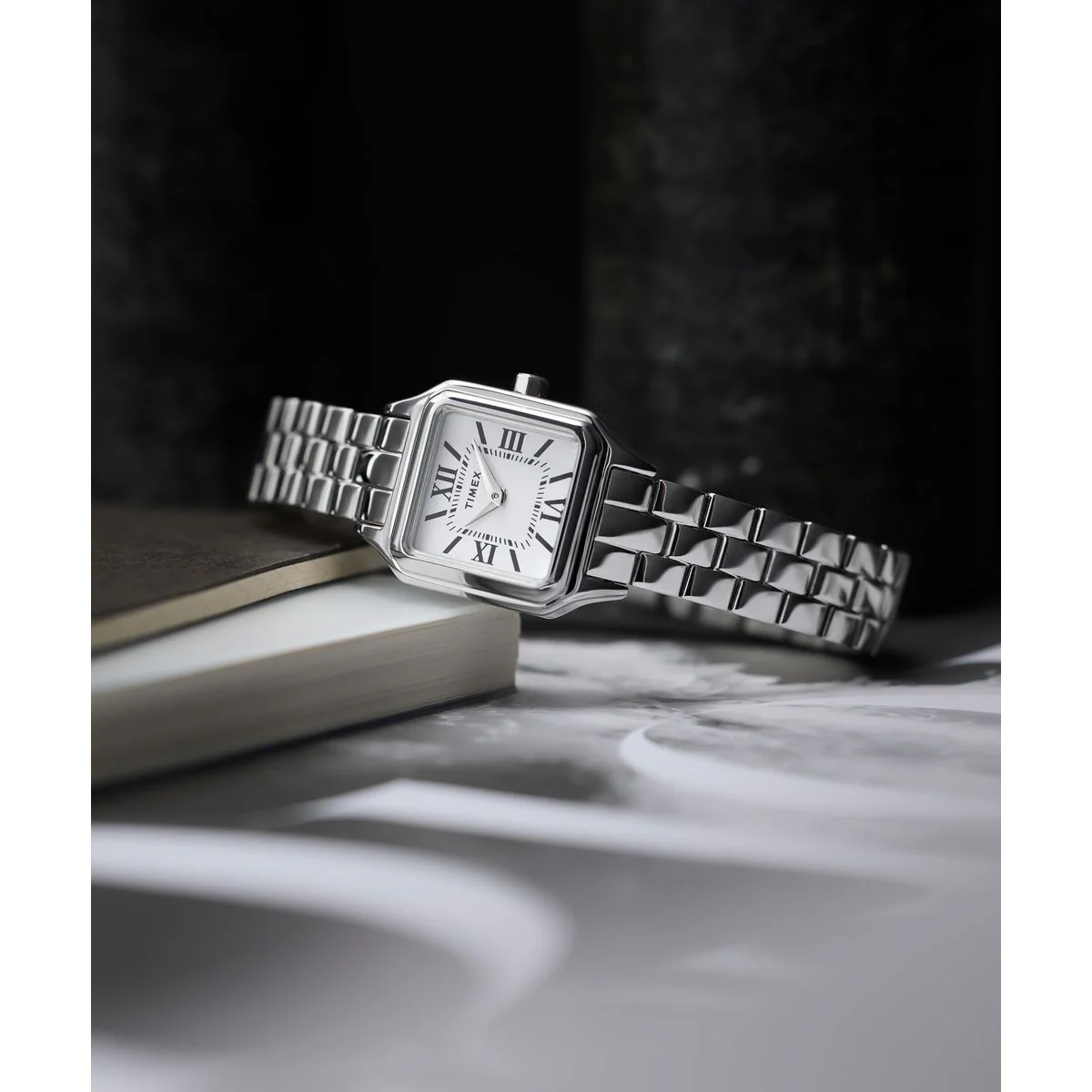 Timex Square 23mm White Dial Analog Women Watch - TW2Y23800UJ - Image 6