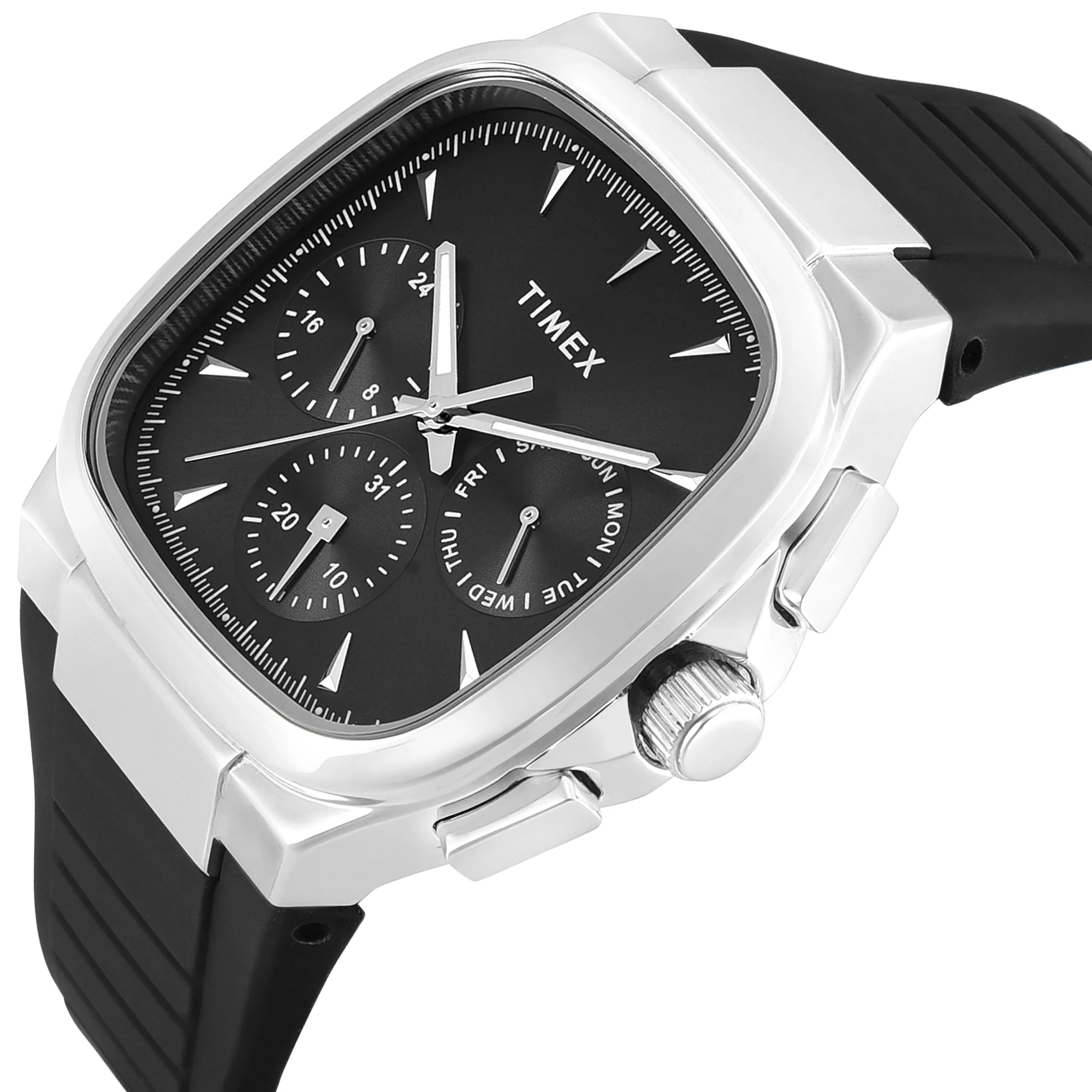 Timex Square 43mm Black Dial Analog Men Watch - TWEG353SMU01 - Image 2
