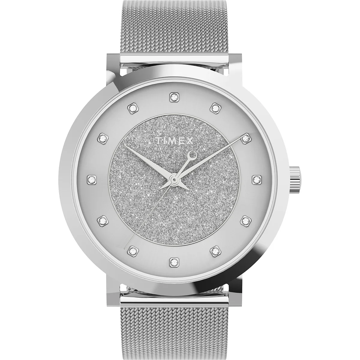 Timex Multifunctonal Women's Analog Silver Dial Coloured Quartz Watch, Round Dial with 38 mm Case width - TW2U67000UJ