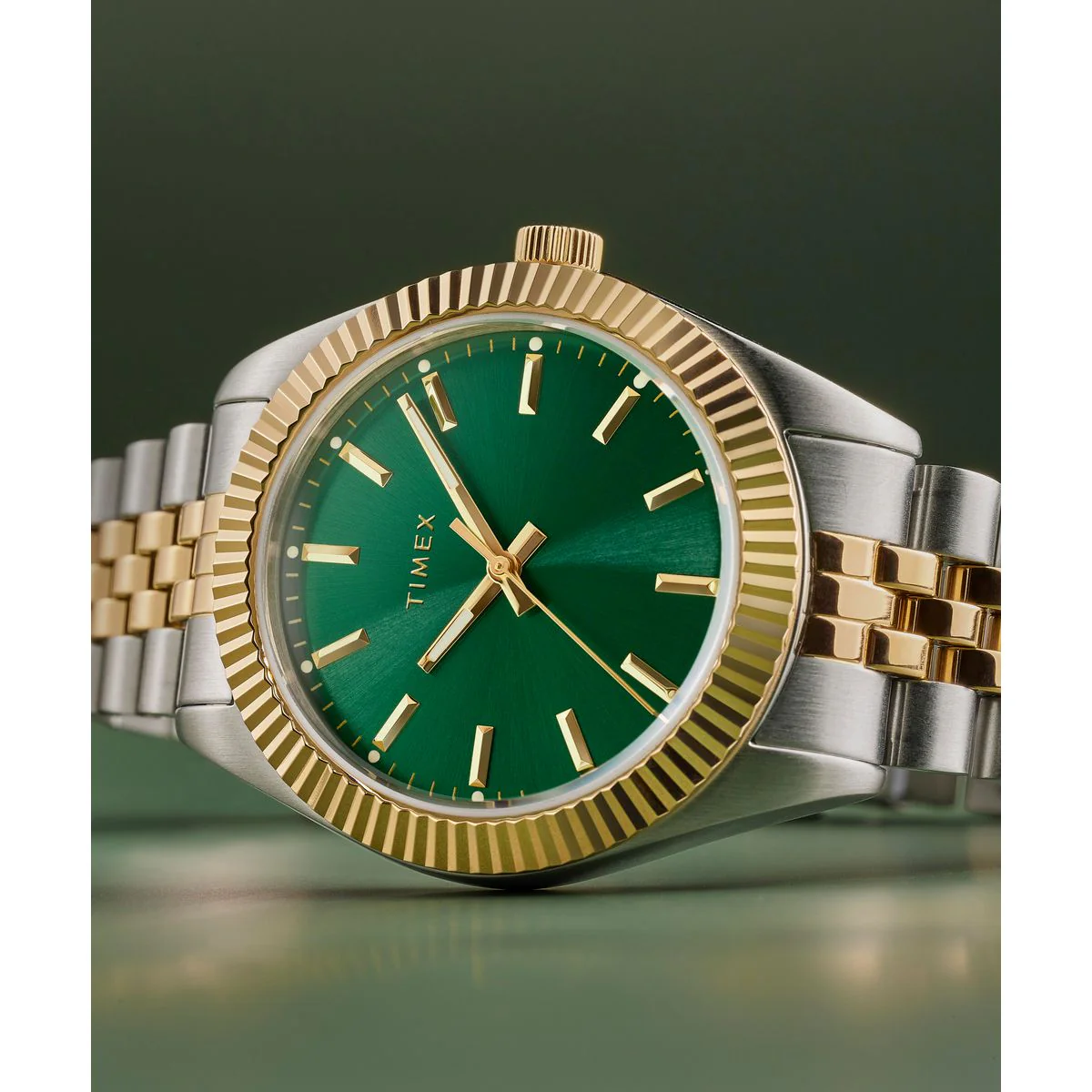 TIMEX Trend Legacy Green Round Dial Analog Women's Watch - TW2W87400IK - Image 5