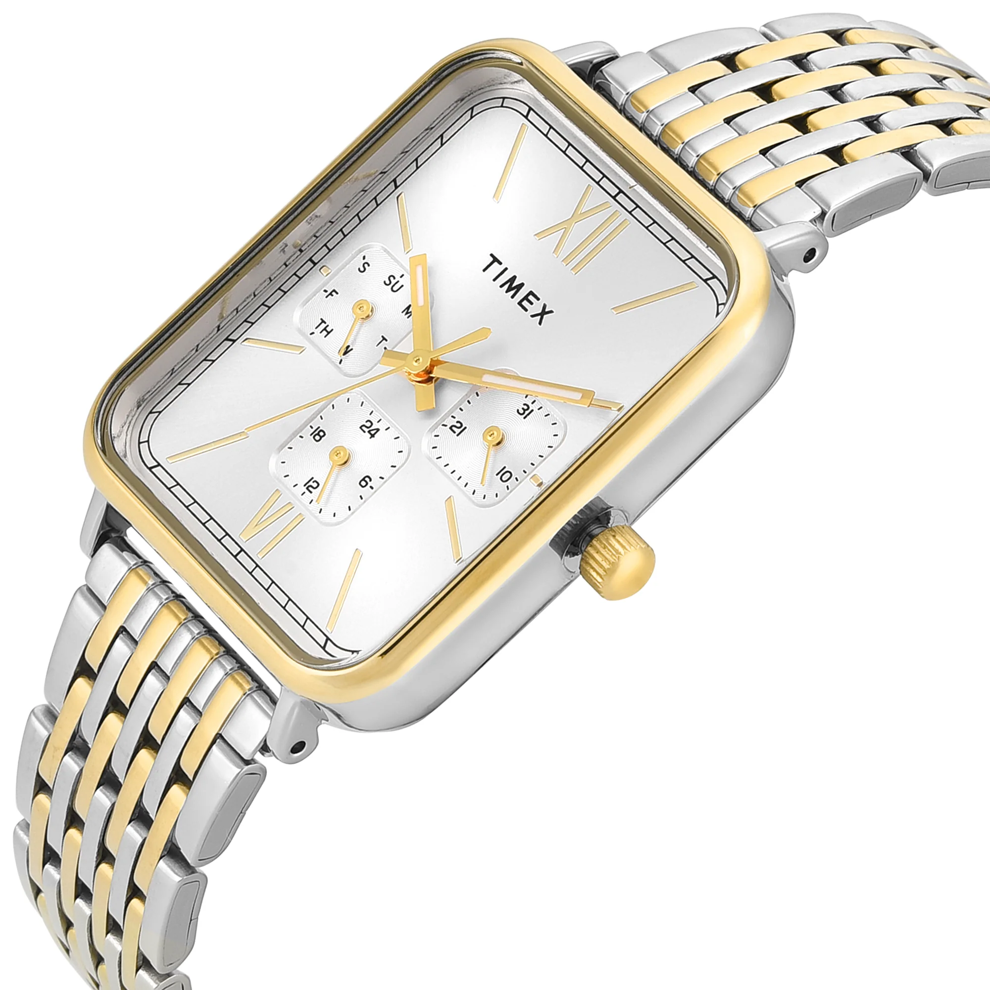 Timex Trendline Rectangle 30mm Silver Dial Analog Men Watch - TWEG34602 - Image 3