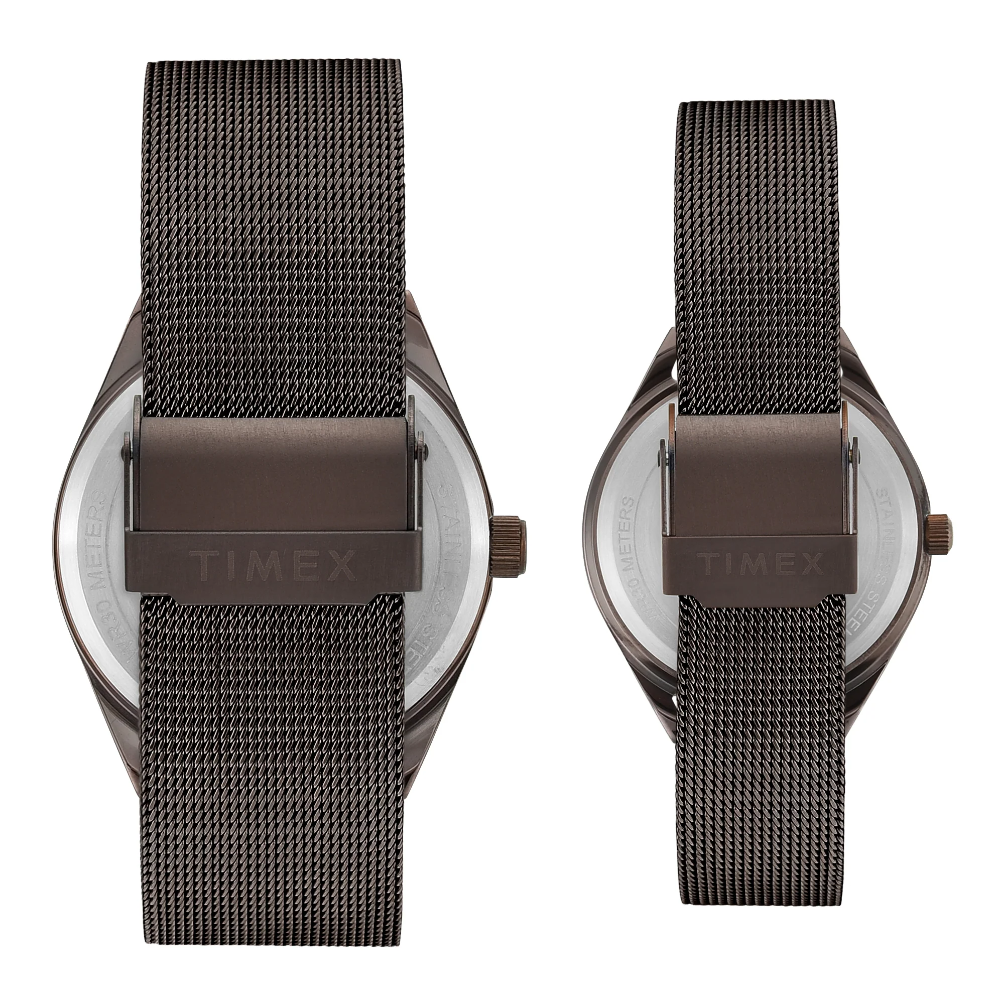 Timex Trendline Round 42mm Brown Dial Analog Pair Watch - TW00PR353 - Image 6