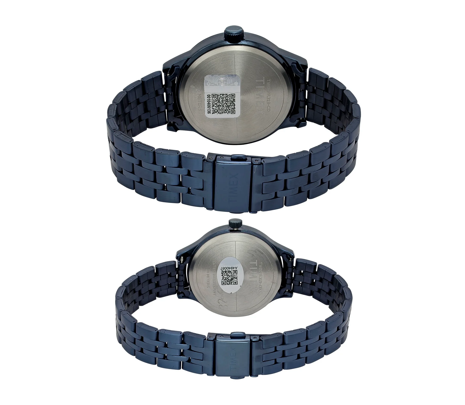Timex Trendline Round 44mm Blue Dial Analog Pair Watch - TW00PR319 - Image 3