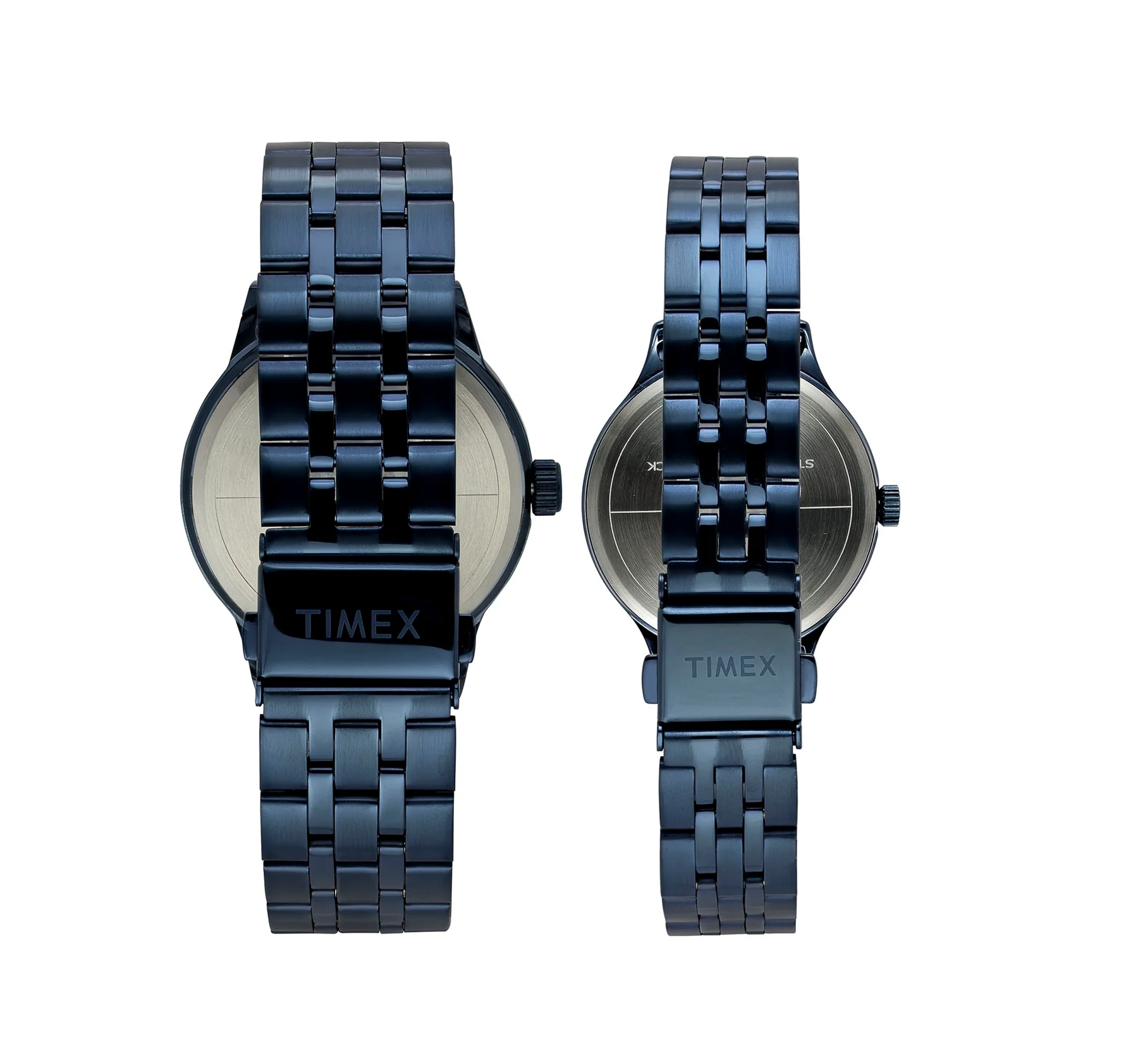 Timex Trendline Round 44mm Blue Dial Analog Pair Watch - TW00PR319 - Image 4