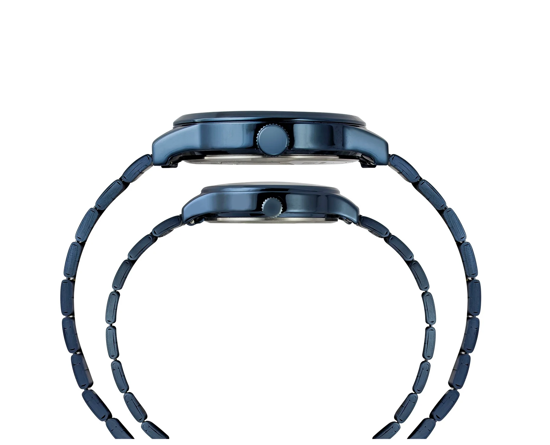 Timex Trendline Round 44mm Blue Dial Analog Pair Watch - TW00PR319 - Image 5