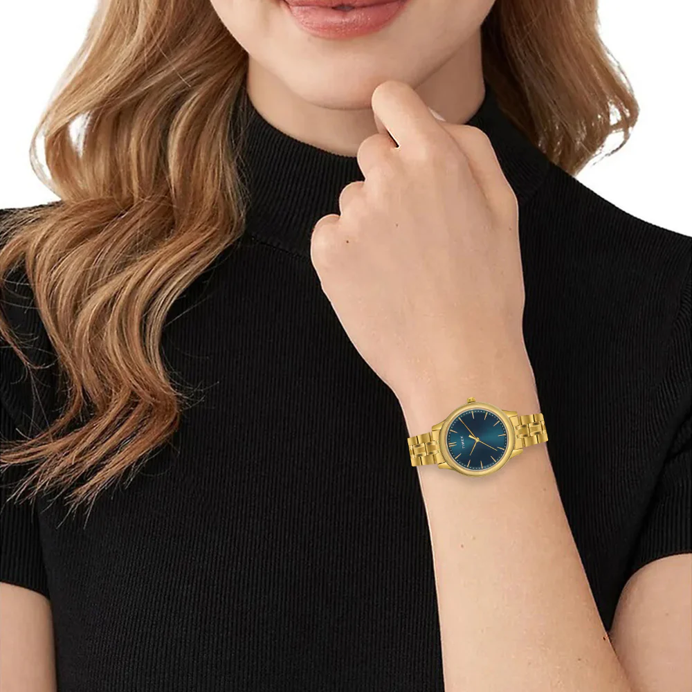 Timex Unisex Teal Round Analog Pair Watch- TW00ZP004 - Image 2