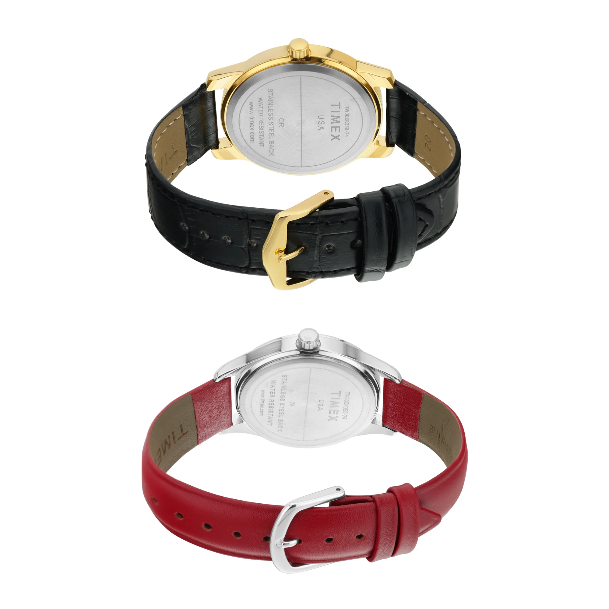 TIMEX Unisex White Round Dial Analog Pair Watch - TW00ZR350 - Image 6