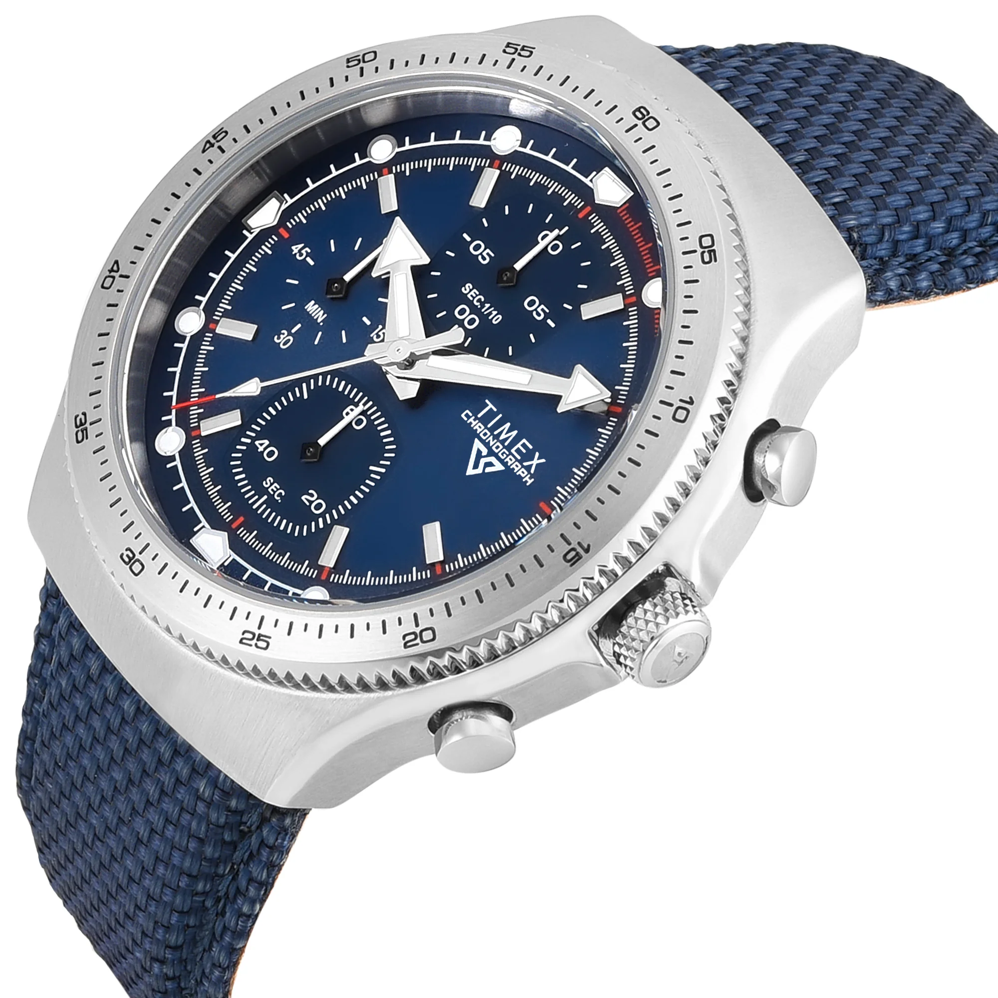 Timex Vector Round 45mm Blue Dial Analog Men Watch - TWEG34900 - Image 2