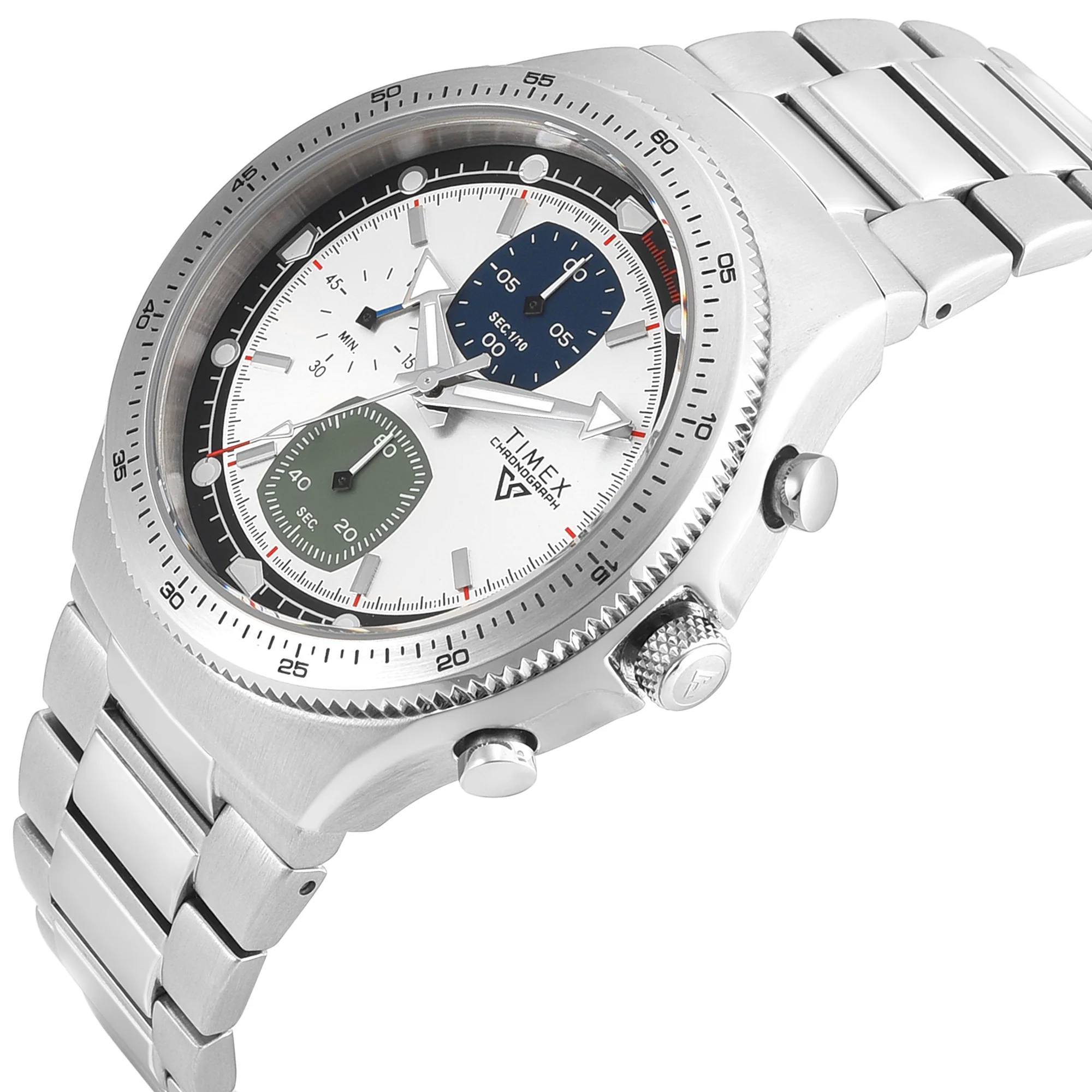 Timex Vector Round 45mm Silver Dial Analog Men Watch - TWEG34901 - Image 2