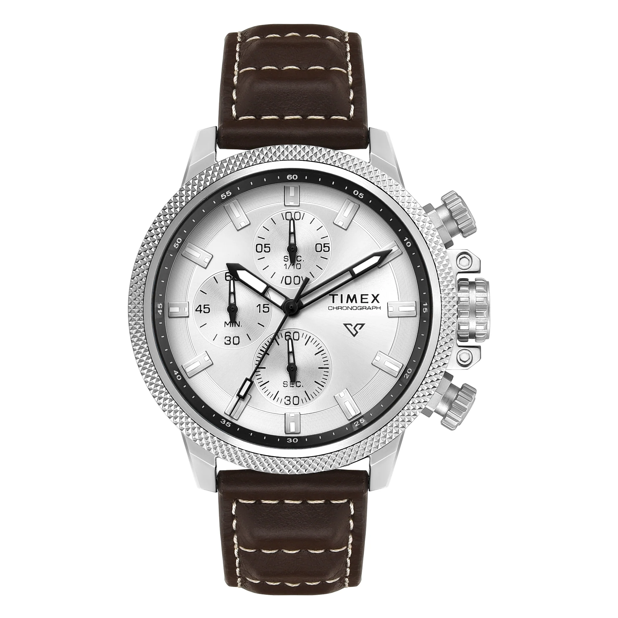 Timex Vector Round 46mm Silver Dial Analog Men Watch - TWEG35100