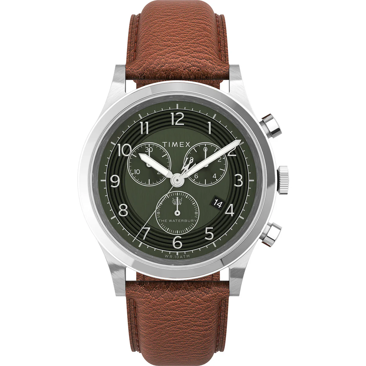 Timex Multifunctonal Men's Analog Green Dial Coloured Quartz Watch, Round Dial with 42 mm Case width - TW2U90700UJ