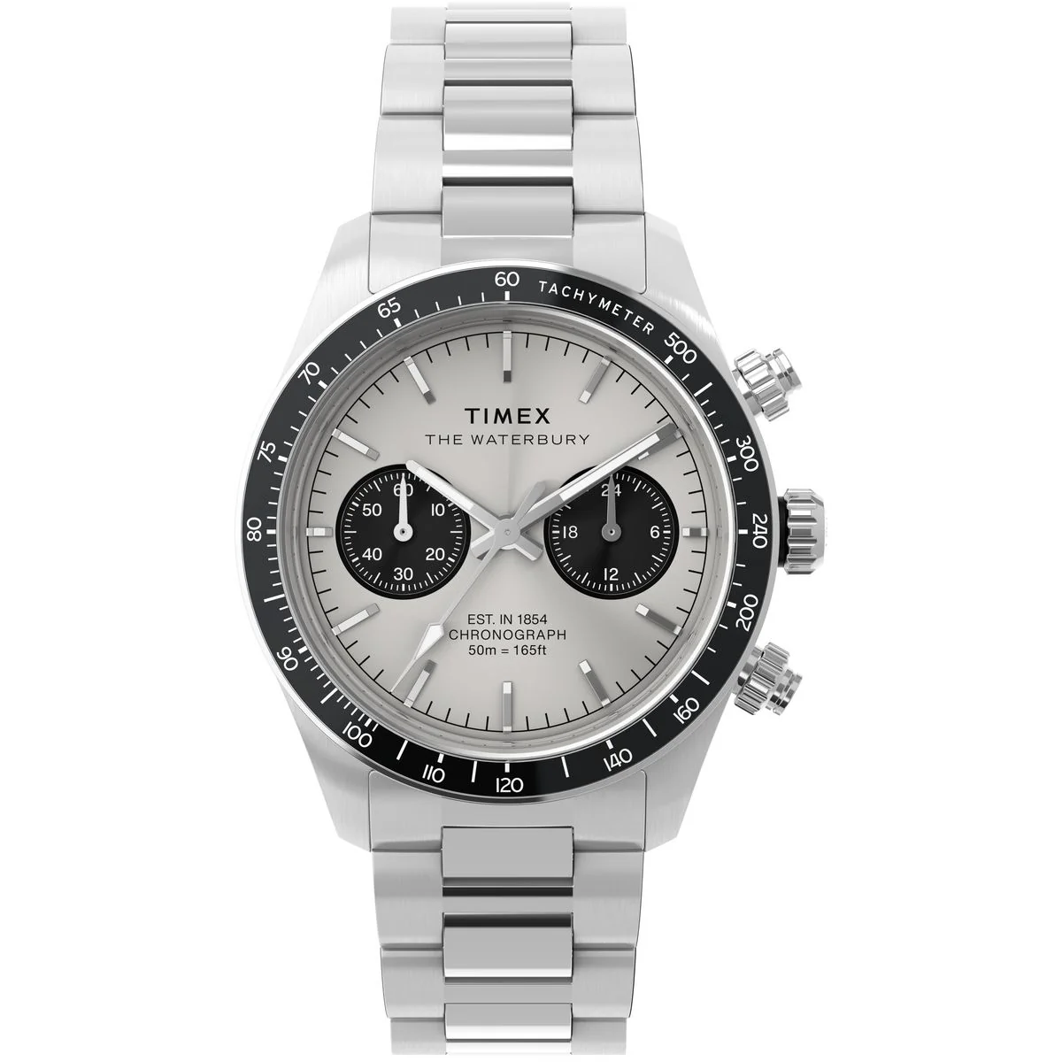 TIMEX Waterbury Heritage Silver Round Dial Analog Men's Watch - TW2Y19200IK