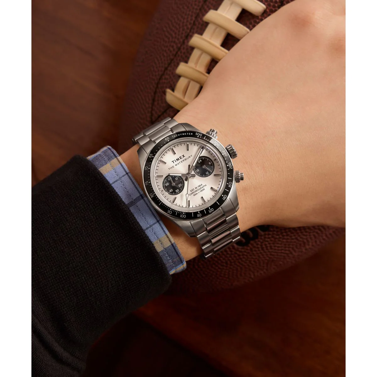 TIMEX Waterbury Heritage Silver Round Dial Analog Men's Watch - TW2Y19200IK - Image 7