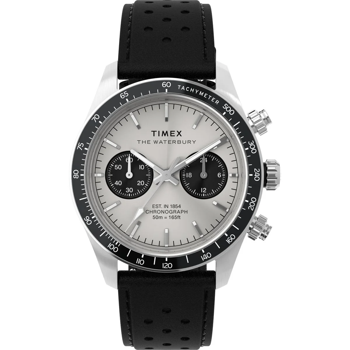 TIMEX Waterbury Heritage Silver Round Dial Analog Men's Watch - TW2Y19300IK