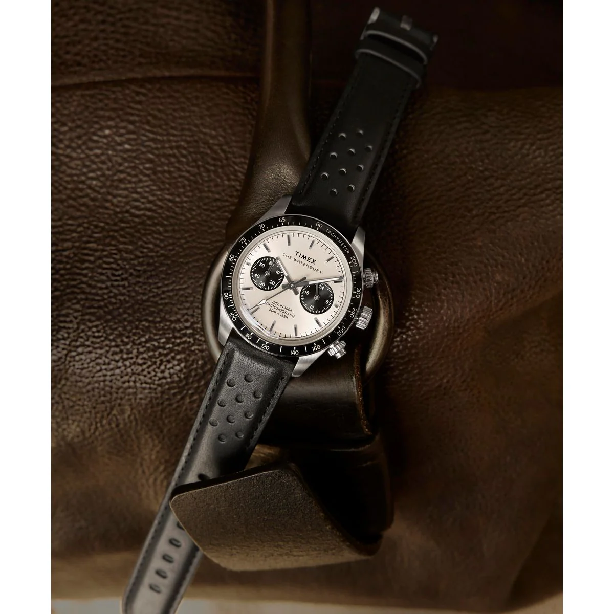 TIMEX Waterbury Heritage Silver Round Dial Analog Men's Watch - TW2Y19300IK - Image 6