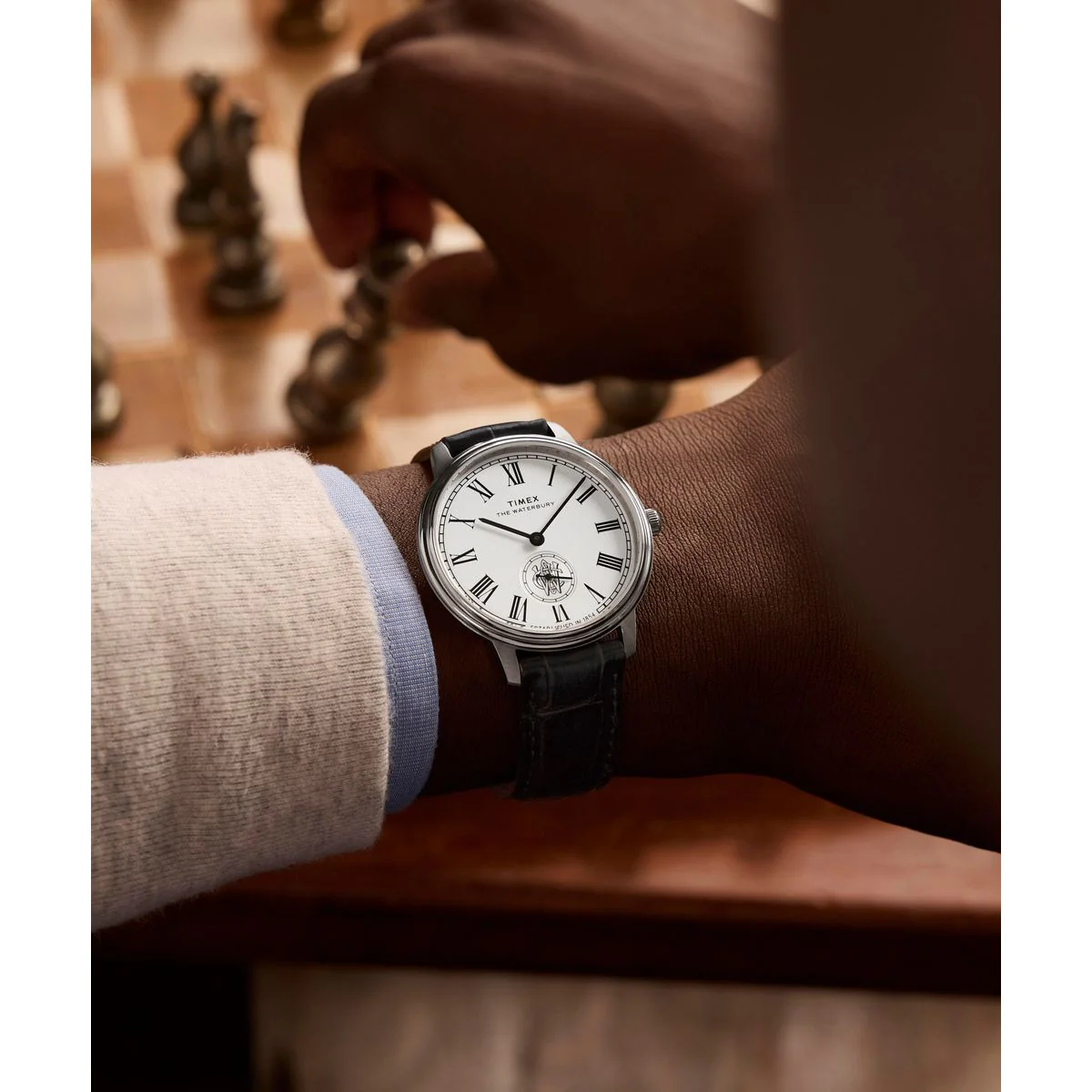 TIMEX Waterbury Metropolitan Silver Round Dial Analog Men's Watch - TW2Y23100IK - Image 6