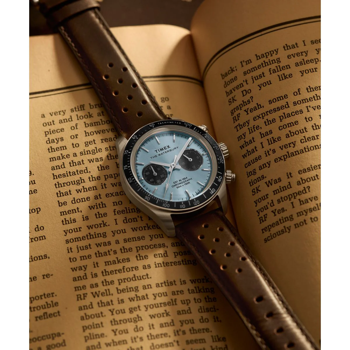 Timex Waterbury Round 39mm Blue Dial Analog Men Watch - TW2Y70600IK - Image 4
