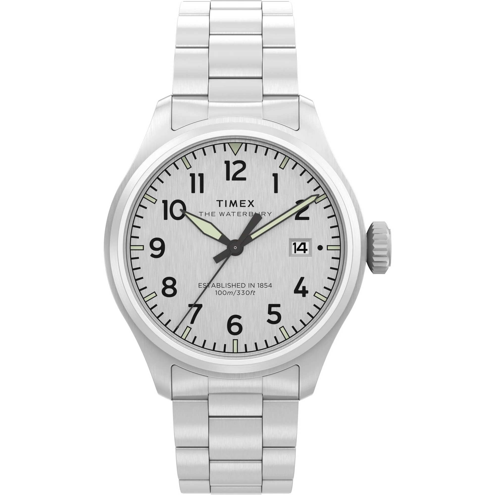TIMEX Waterbury Traditional Silver Round Dial Analog Men's Watch - TW2Y18800UJ