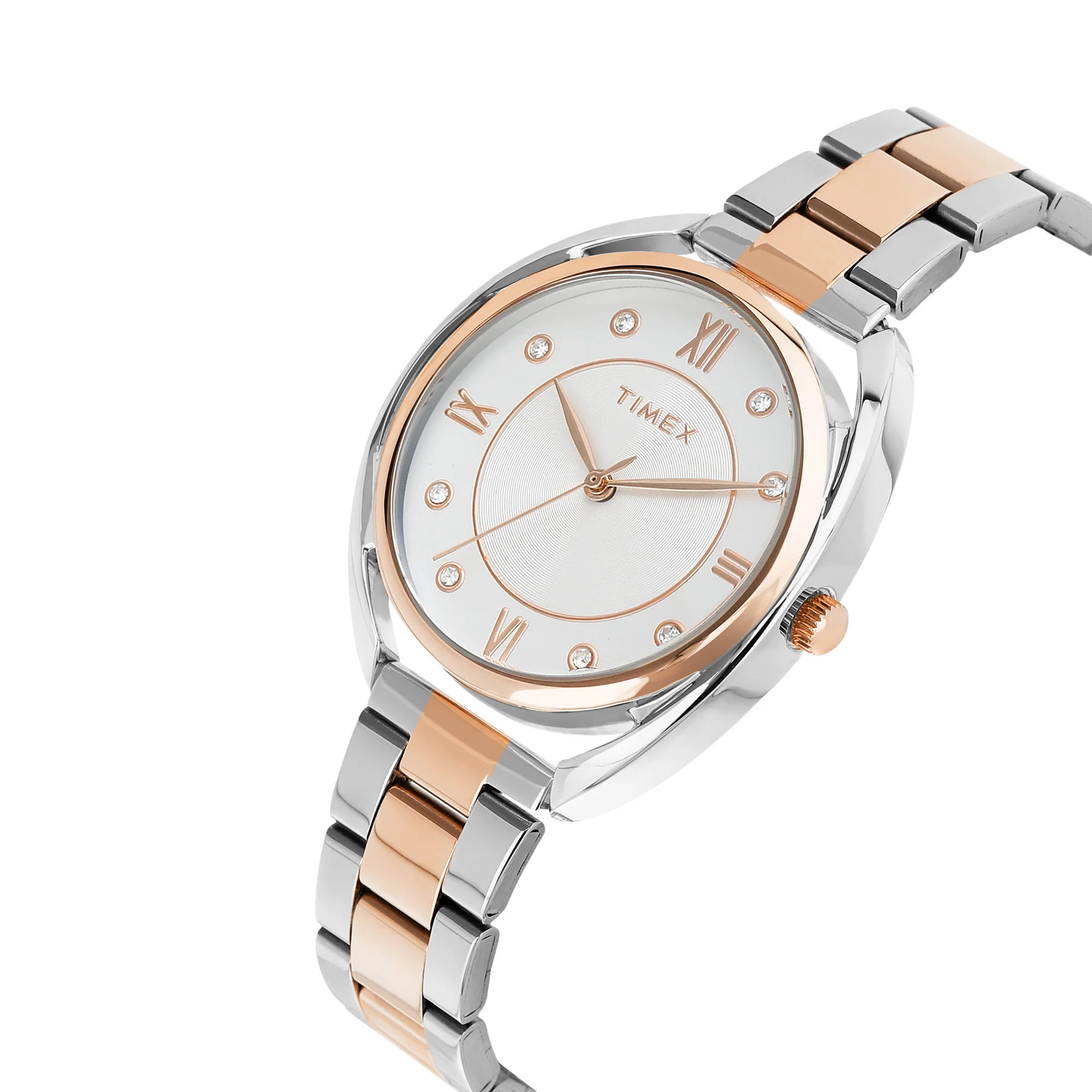 Timex White Round Dial Analog Women's Watch - TWEL231SMU04 - Image 2