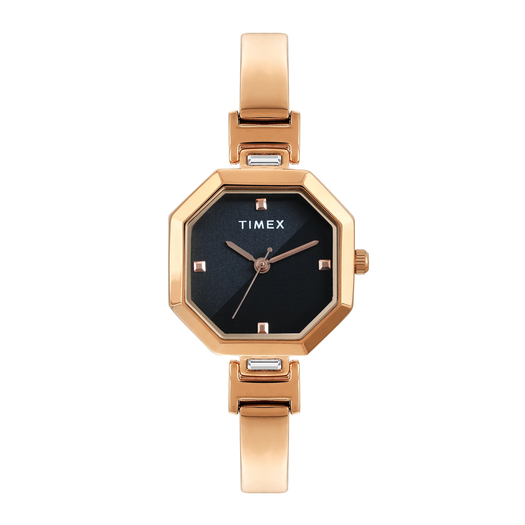 TIMEX Women Black Octagonal Dial Analog Watch - TWEL195SMU04