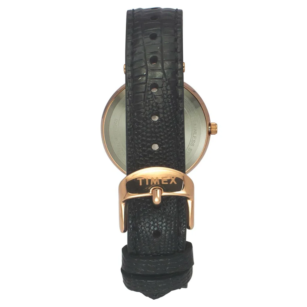 Timex Cosmic Awe Women 2 Hands Round Dial Black Watch - TWEL19203 - Image 4