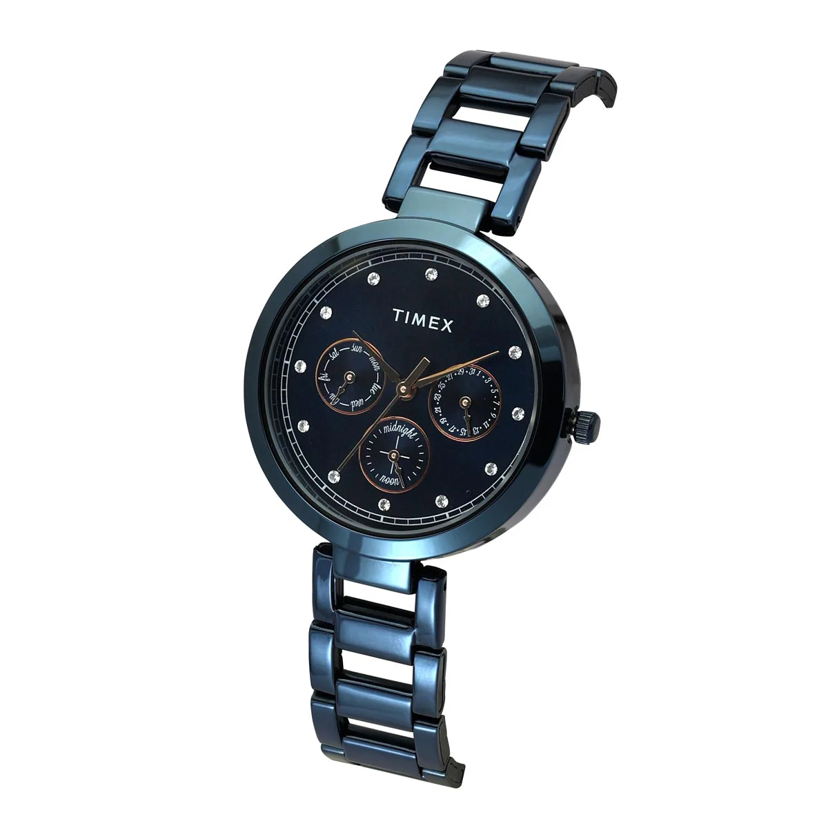 TIMEX Women Blue Round Dial Analog Watch - TW000X268 - Image 2