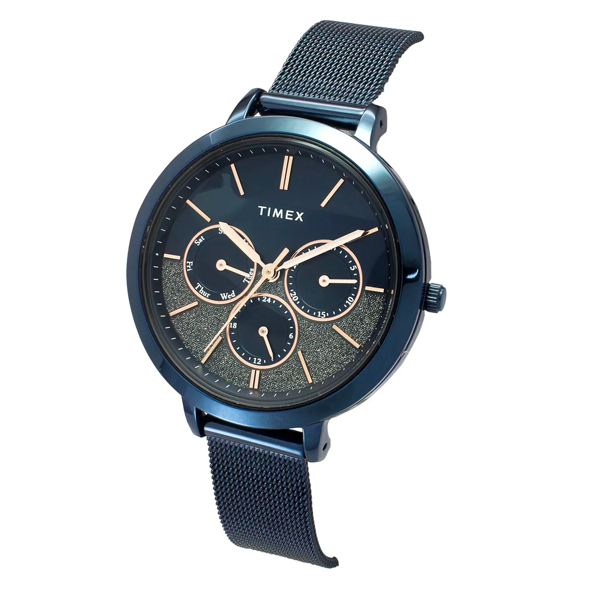 TIMEX Women Blue Round Dial Analog Watch - TWEL14508 - Image 2