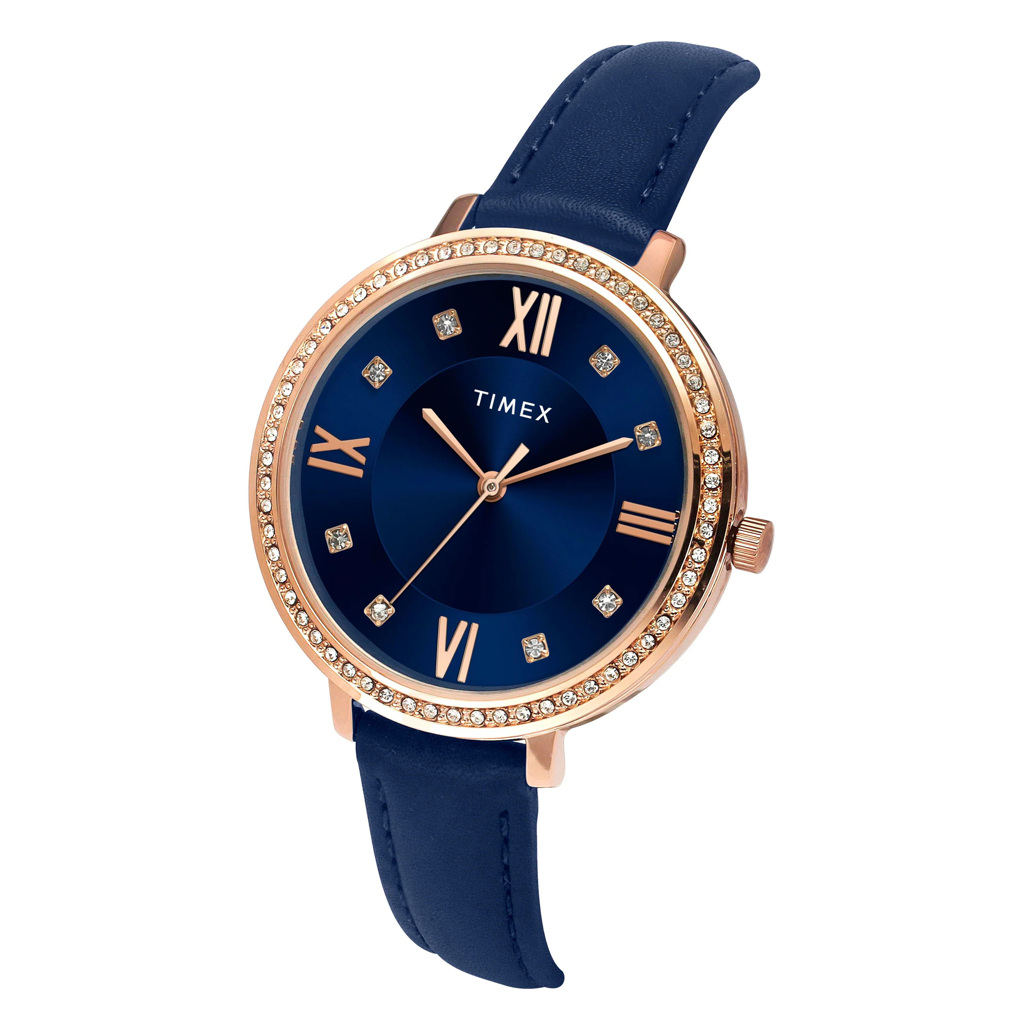 Timex Women Blue Round Dial Analog Watch - TWEL14712 - Image 2