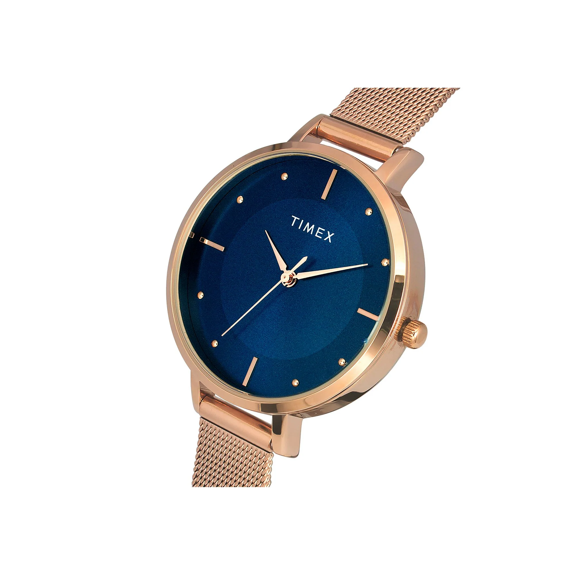 TIMEX Women Blue Round Dial Analog Watch - TWEL155SMU09 - Image 5