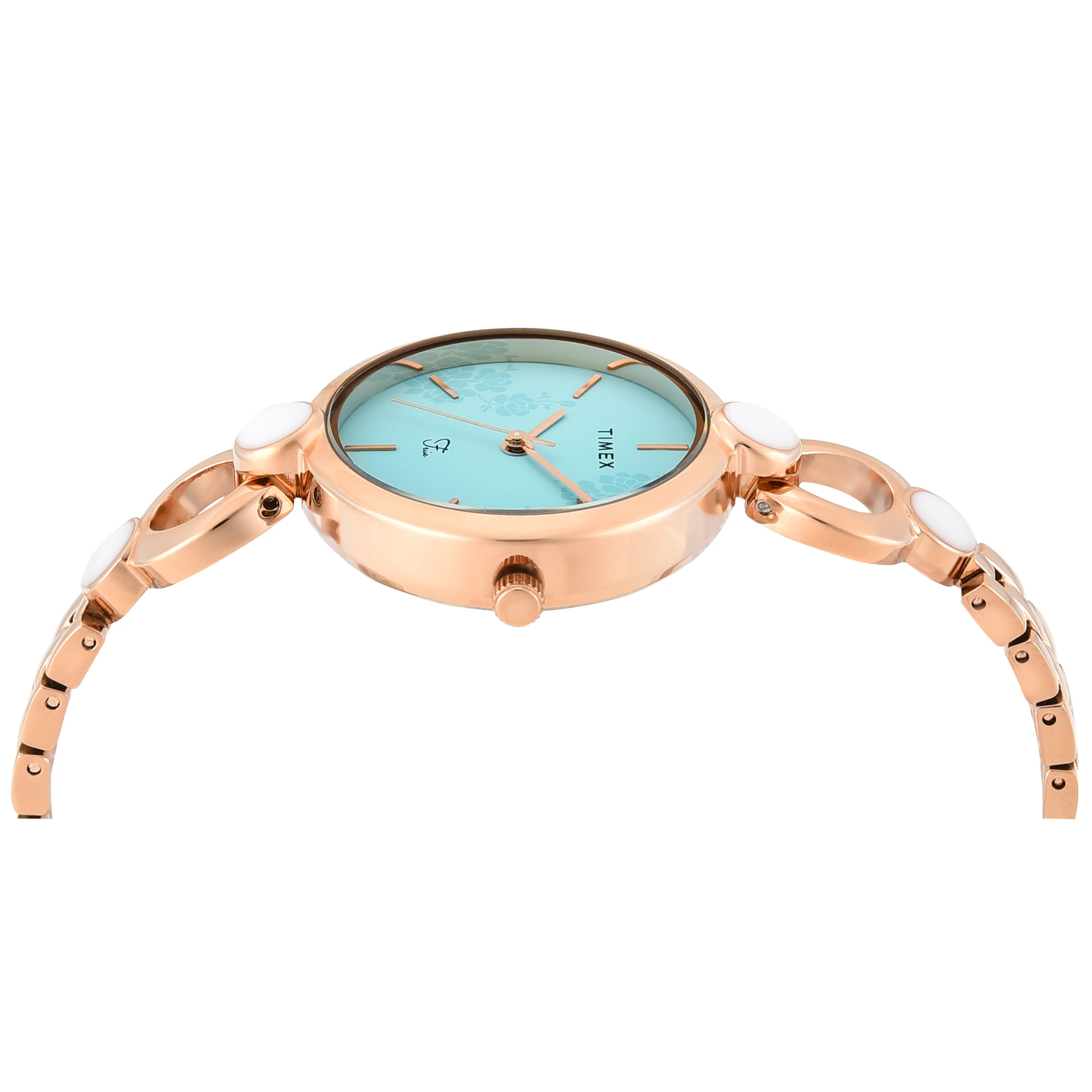 TIMEX Women Blue Round Dial Analog Watch - TWEL18111 - Image 4