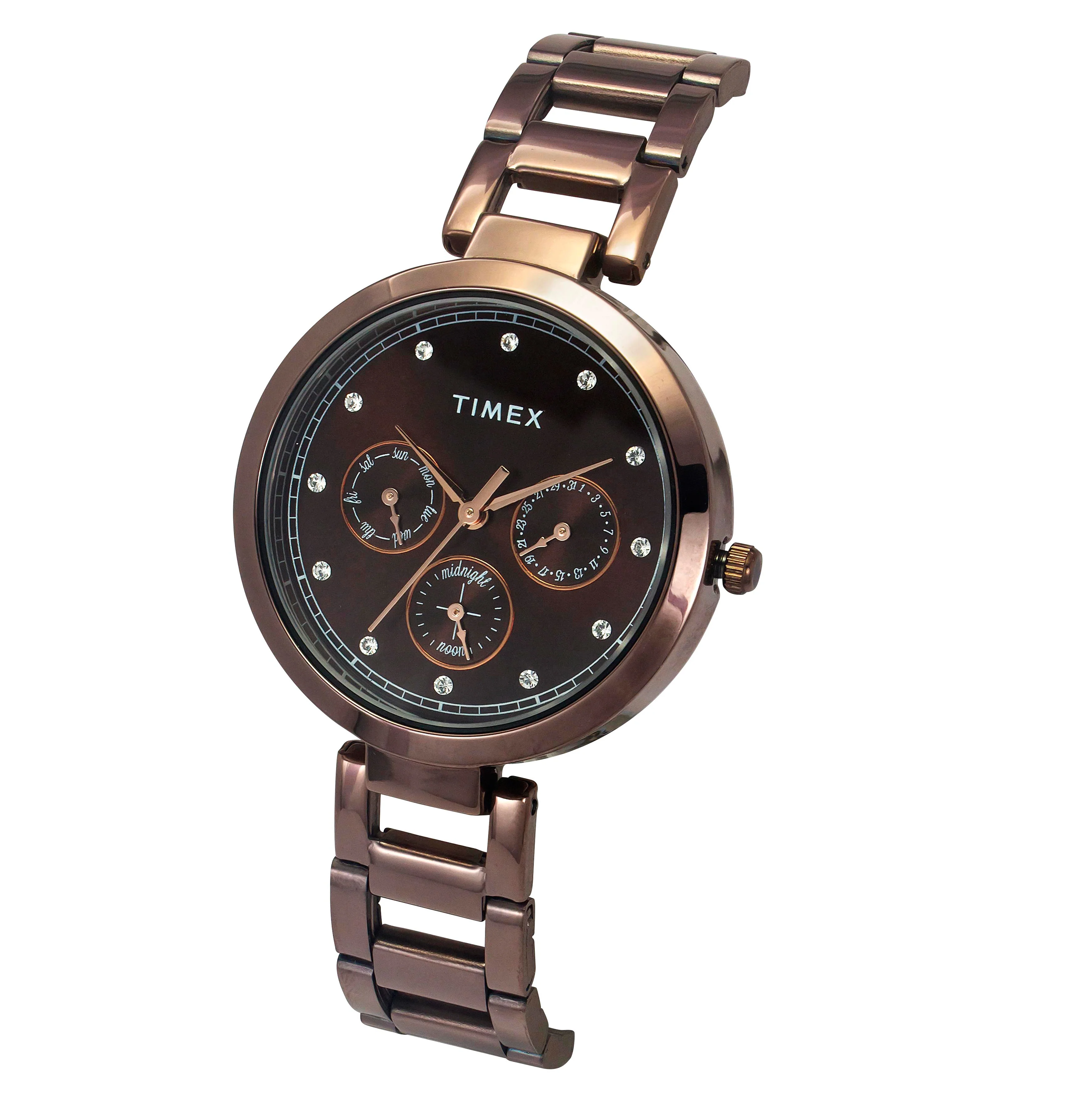 Timex Women Brown Round Dial Analog Watch - TW000X267 - Image 2