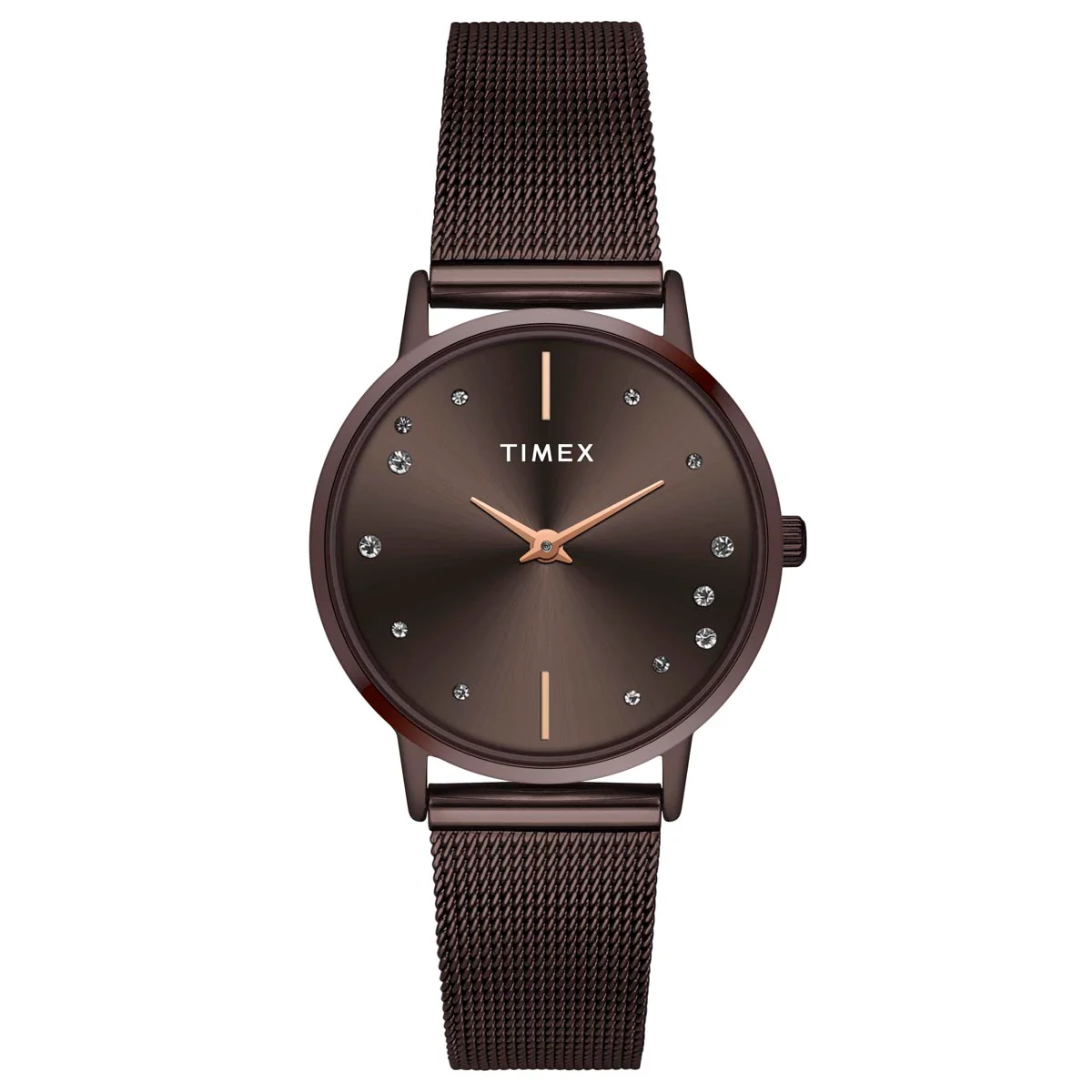 TIMEX Women Brown Round Dial Analog Watch - TWEL15619