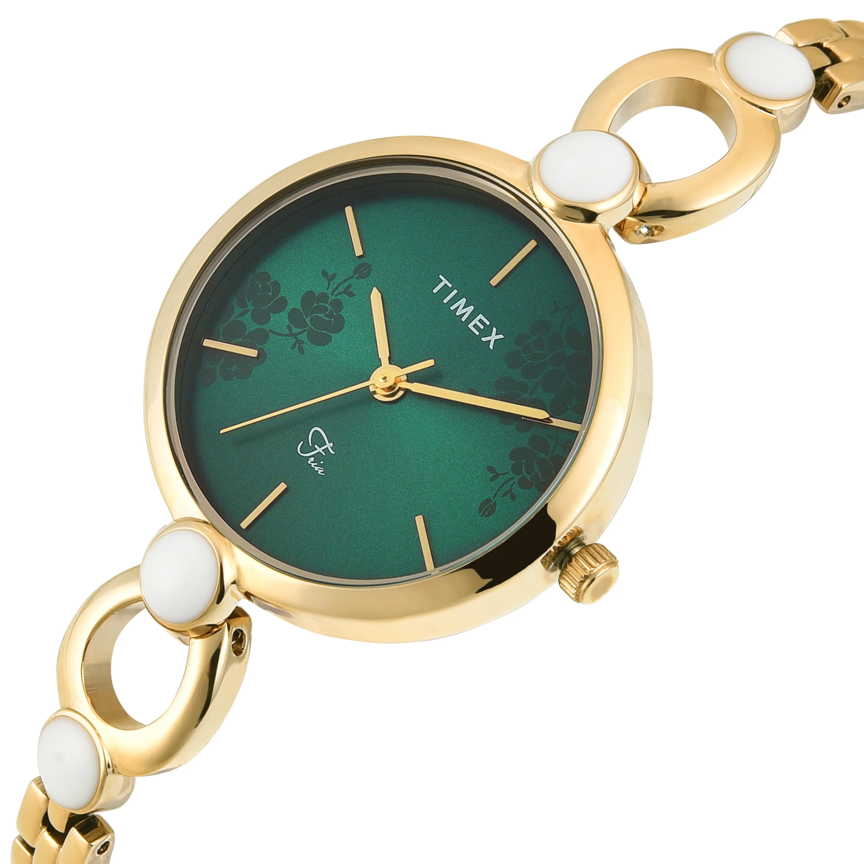 TIMEX Women Green Round Dial Analog Watch - TWEL18109 - Image 2