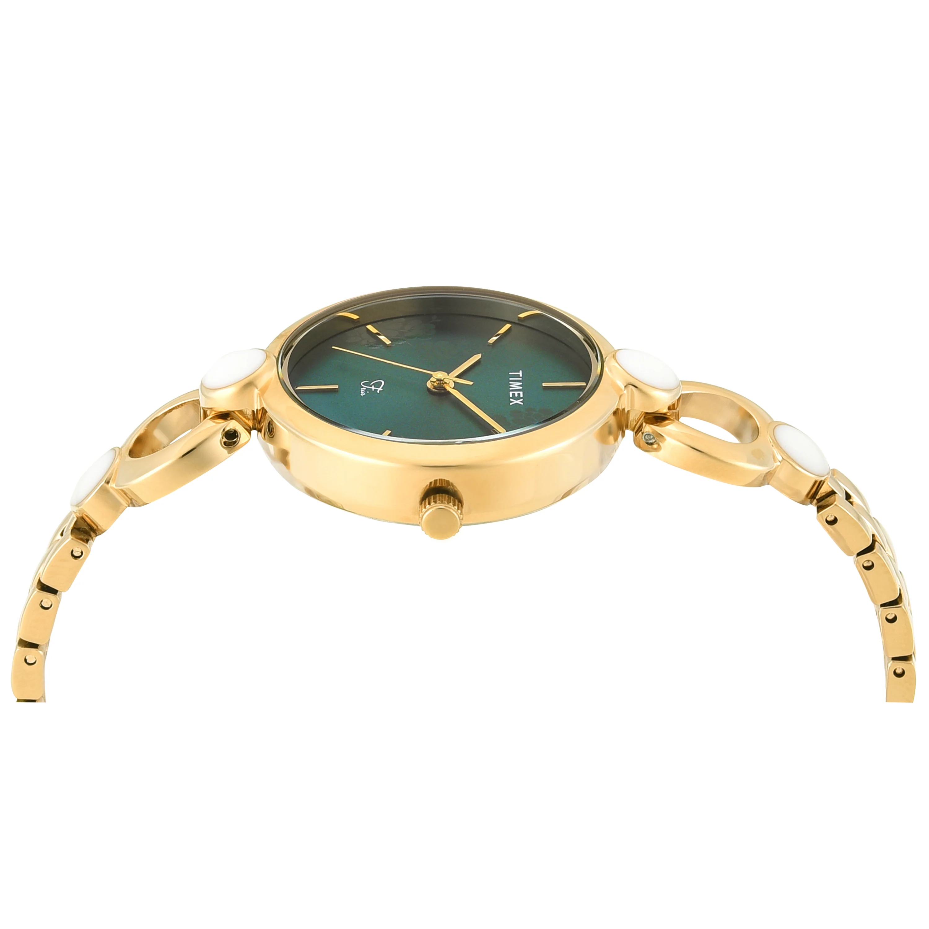 TIMEX Women Green Round Dial Analog Watch - TWEL18109 - Image 4