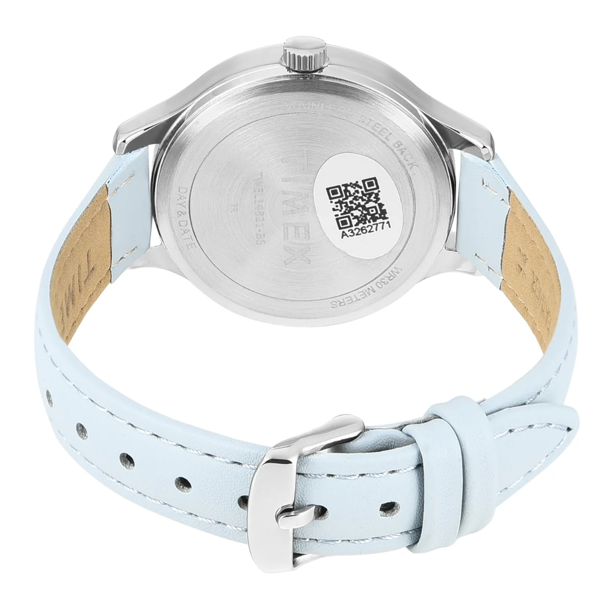 Timex Women Multifunction Blue Round Brass Dial Watch- TWEL14821 - Image 4
