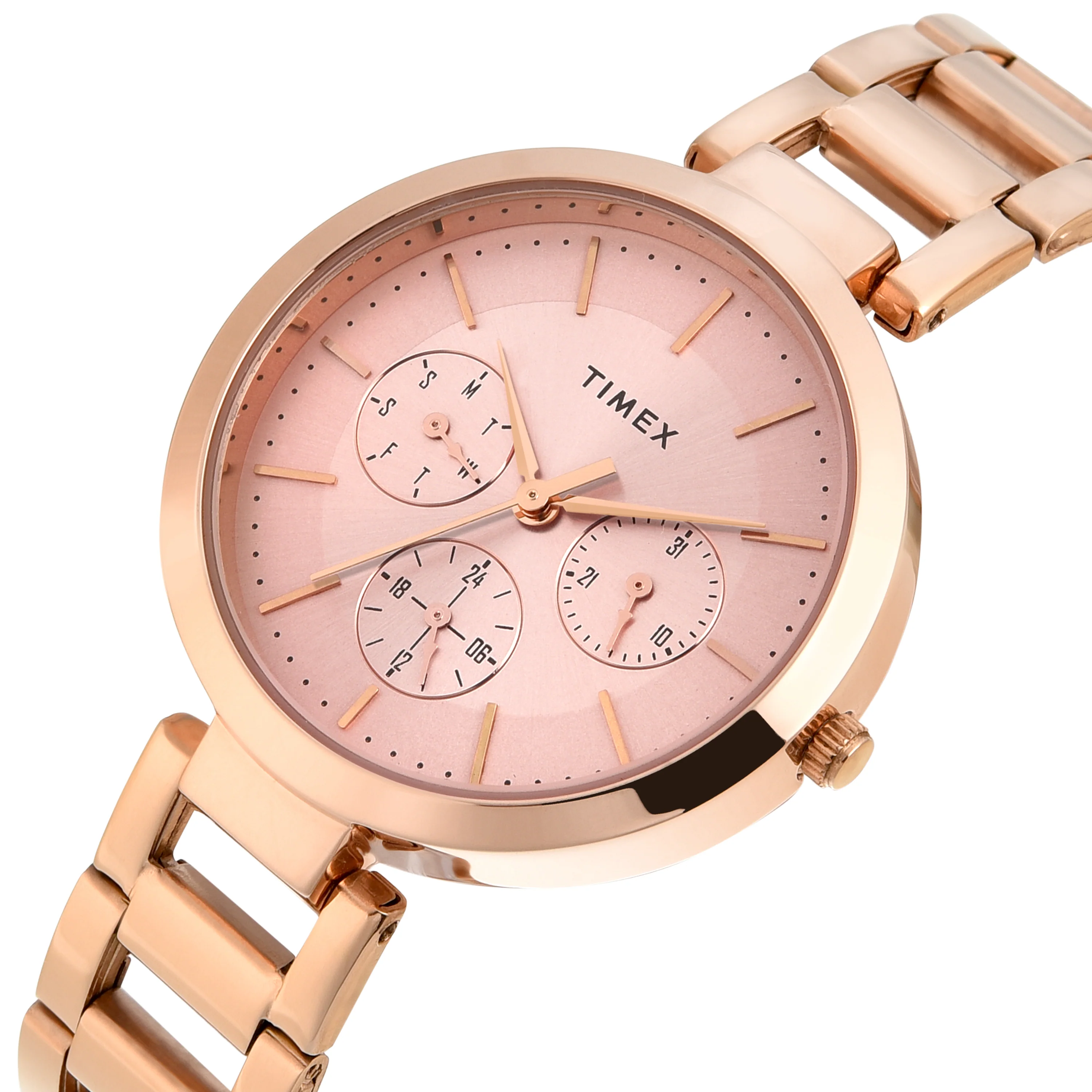 TIMEX Women Pink Round Dial Analog Watch - TW000X270 - Image 2