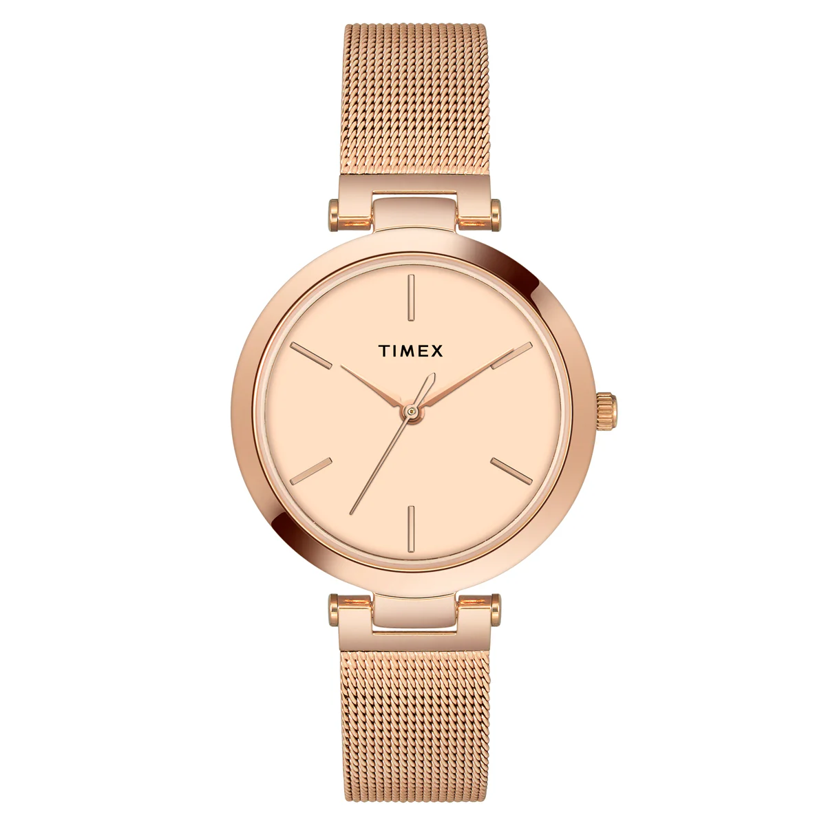 TIMEX Women Rose Gold Round Dial Analog Watch - TWEL118SMU04