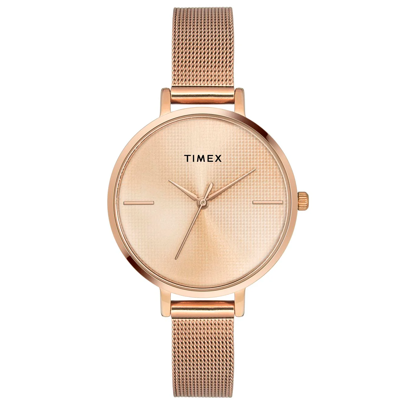 TIMEX Women Rose Gold Round Dial Analog Watch - TWEL155SMU06