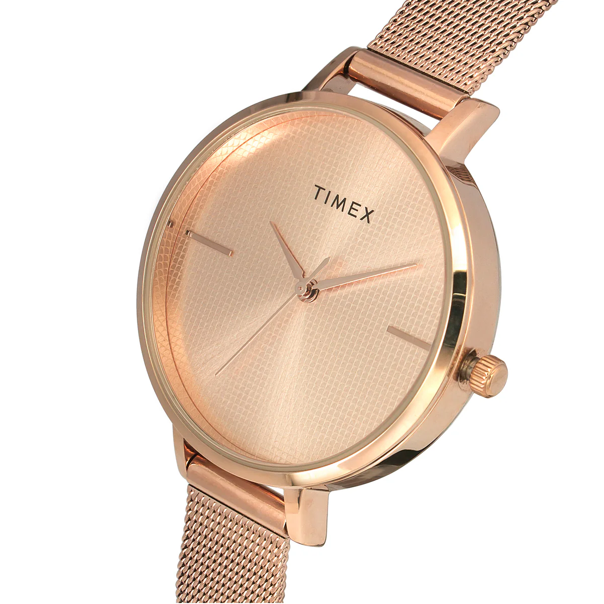 TIMEX Women Rose Gold Round Dial Analog Watch - TWEL155SMU06 - Image 2